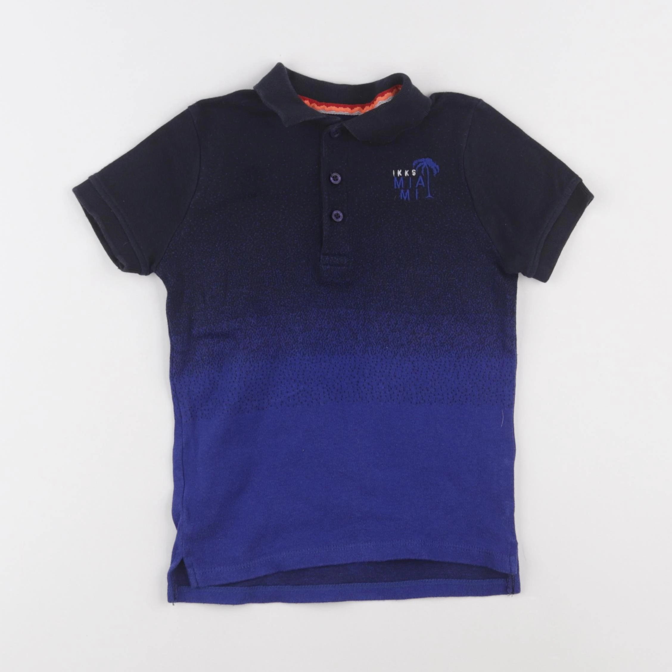 IKKS - polo imprimé au dos bleu - 4 ans