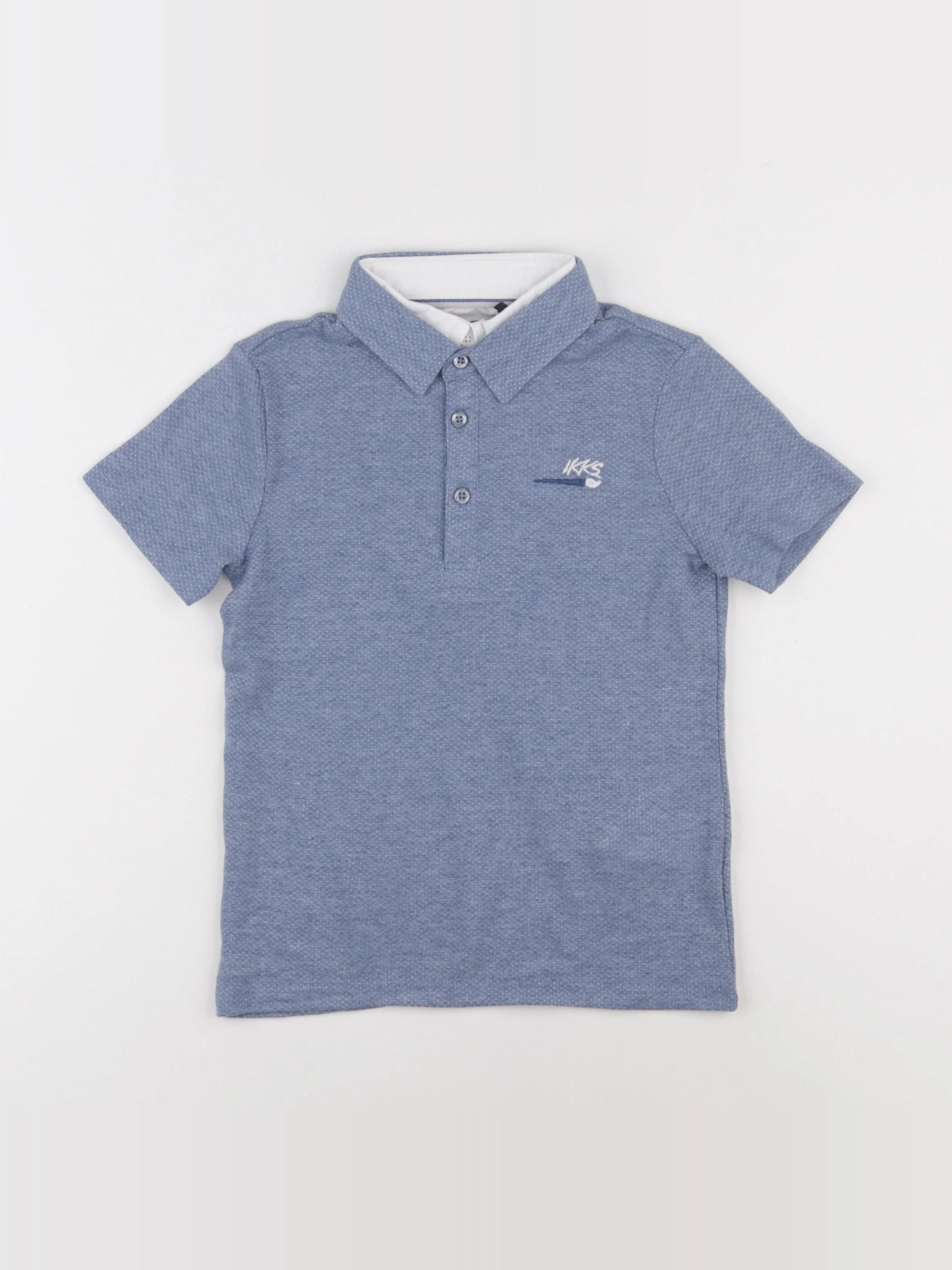 IKKS - polo bleu - 6 ans
