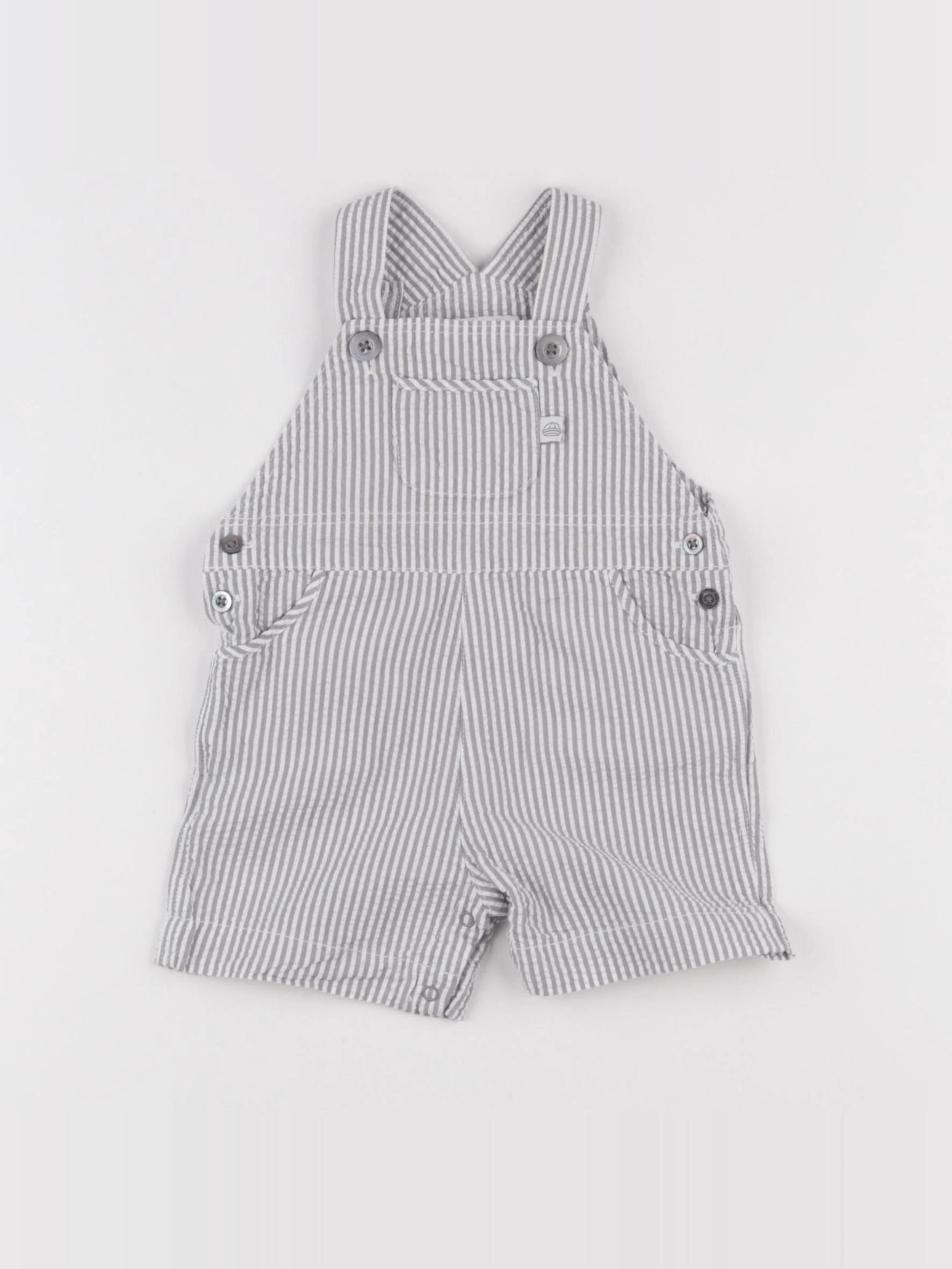 Jacadi - salopette gris - 3 mois