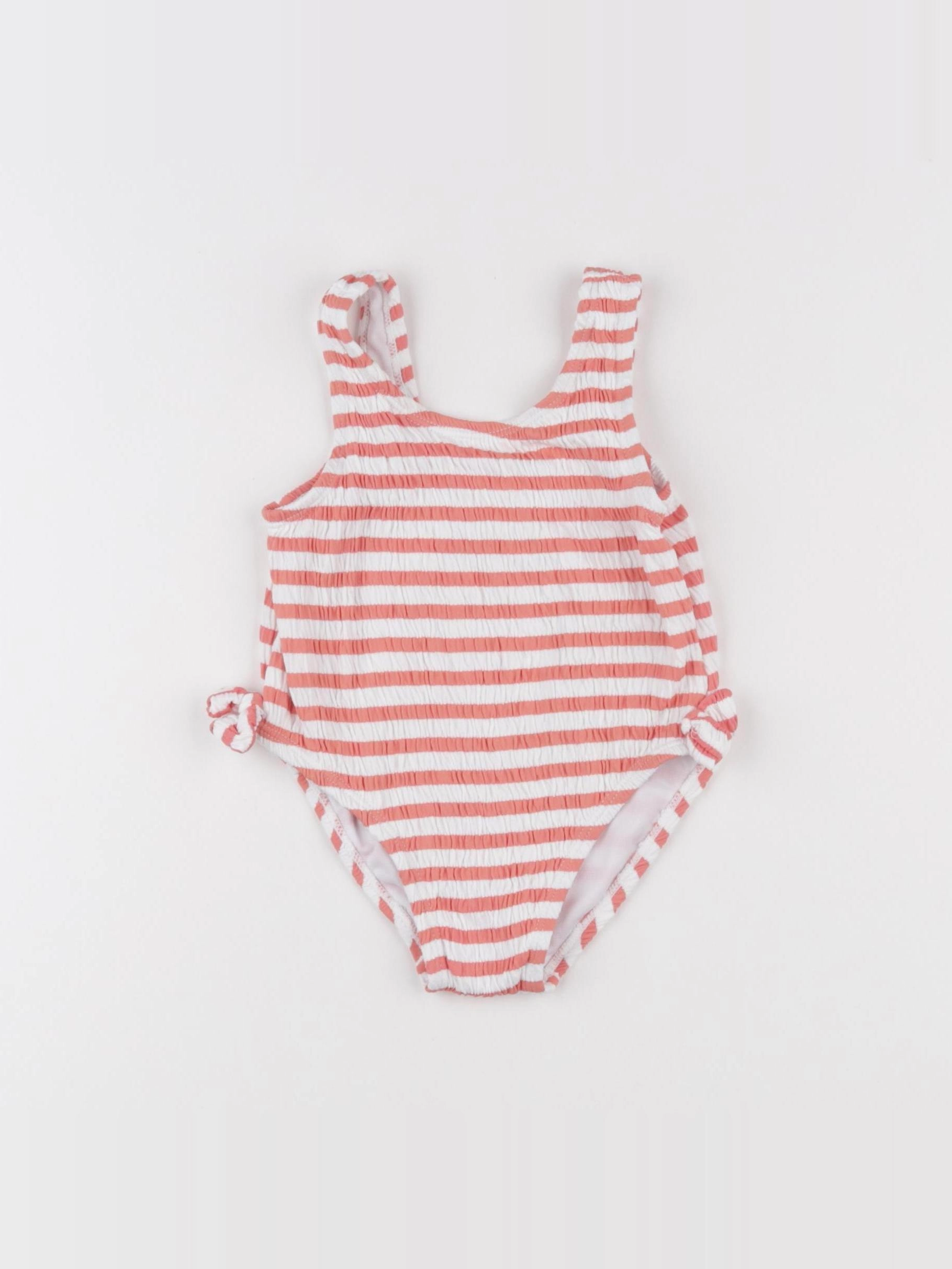 Vertbaudet - maillot de bain orange - 12/18 mois