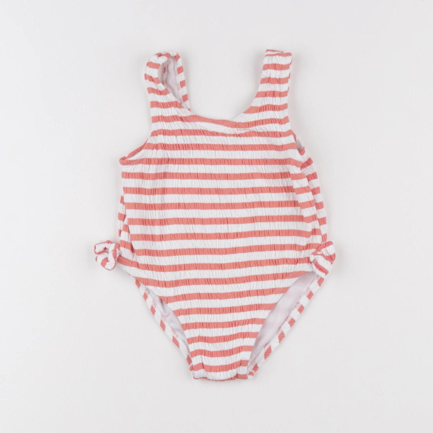 Vertbaudet - maillot de bain orange - 12/18 mois