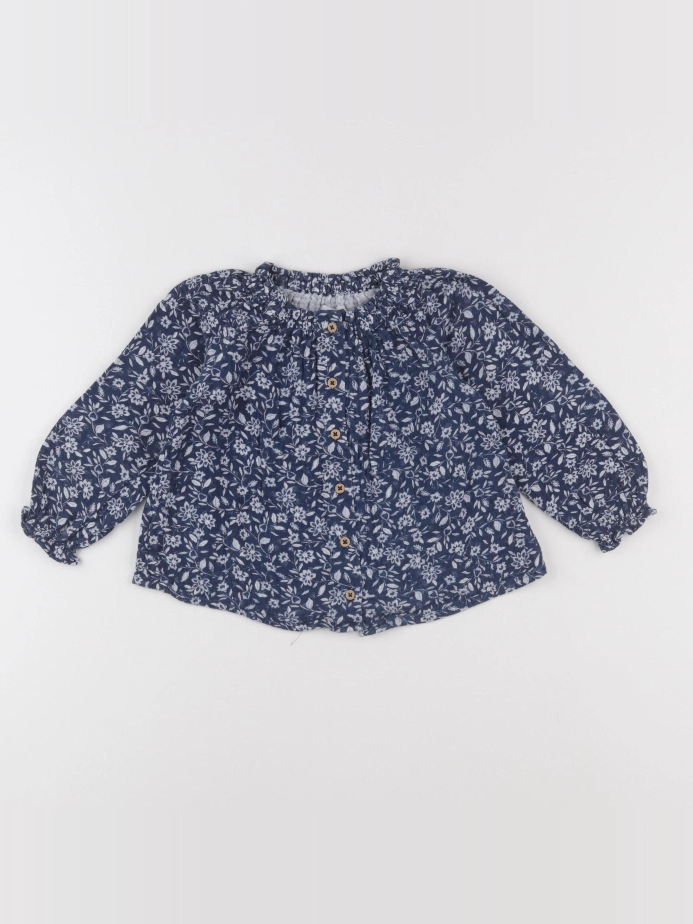 Vertbaudet - blouse bleu - 18 mois