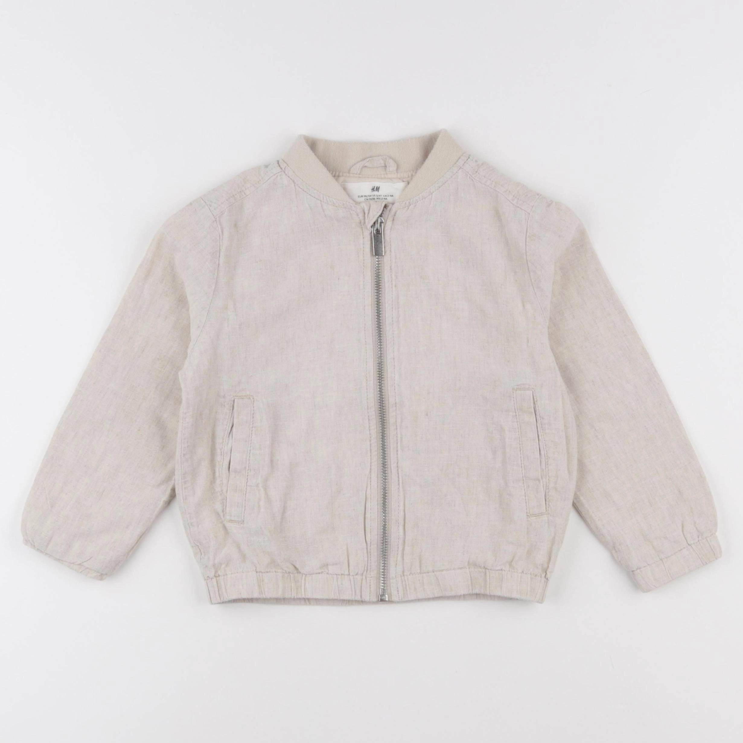 H&M - veste beige - 2/4 ans