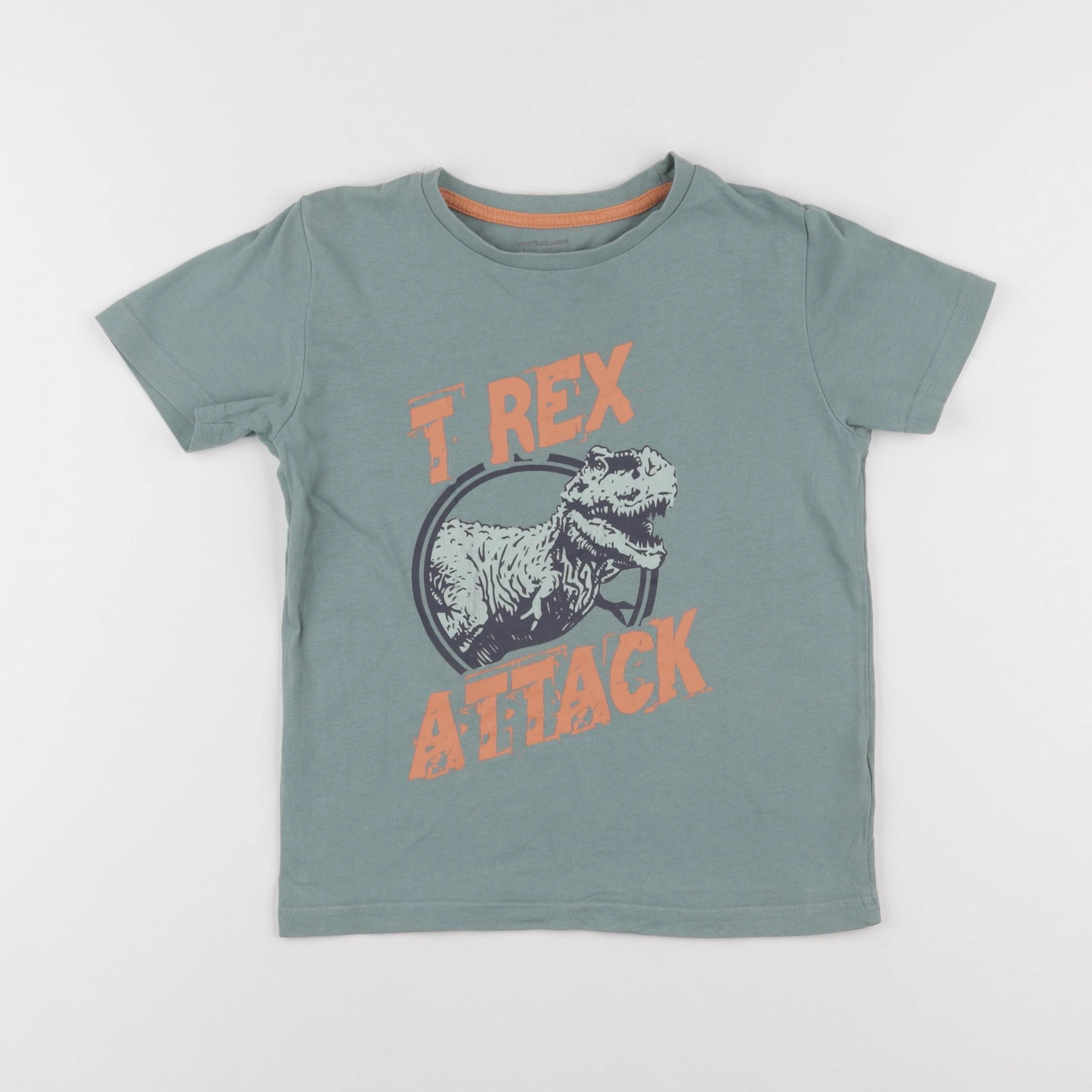 Vertbaudet - tee-shirt bleu - 5 ans