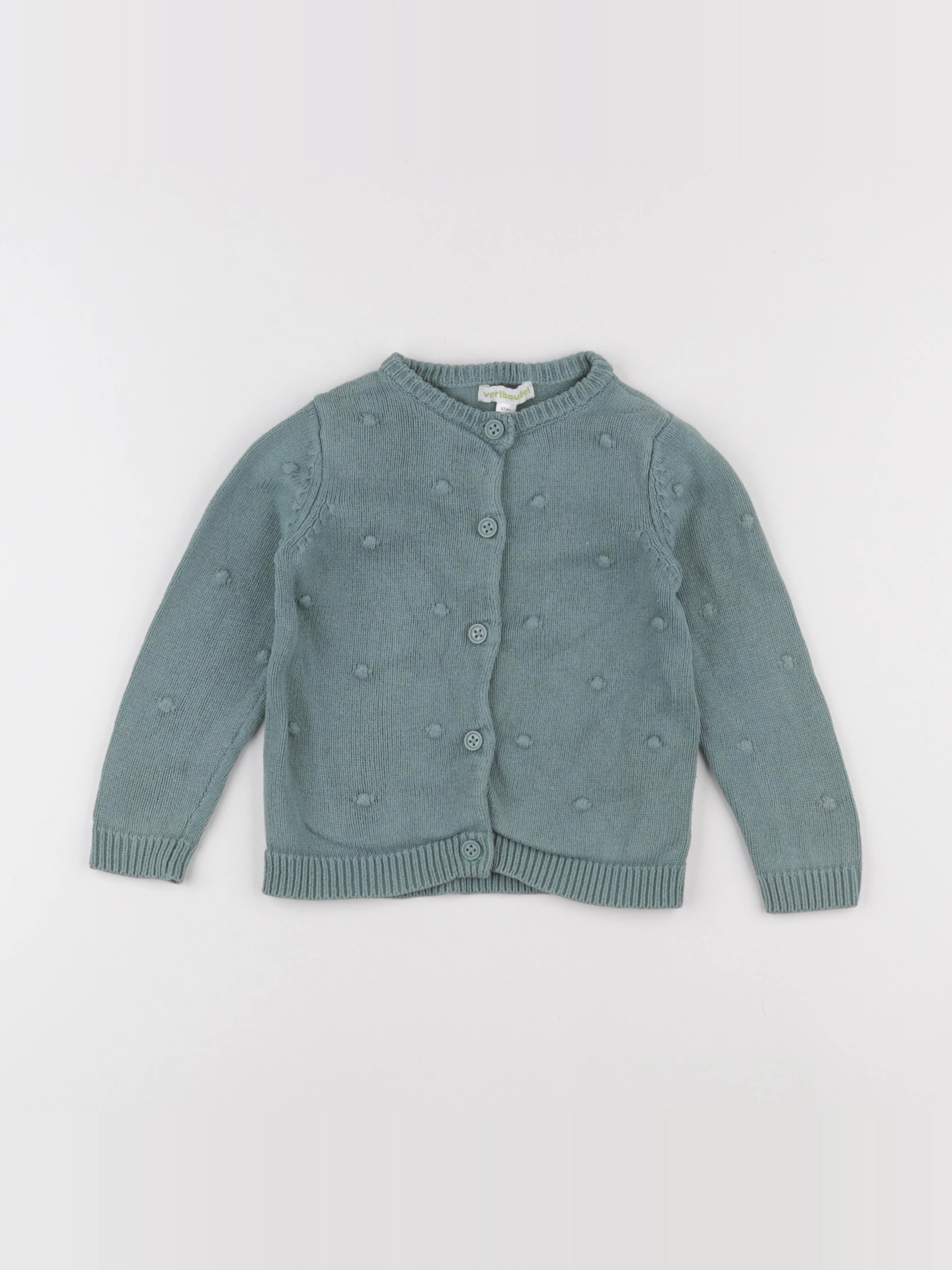 Vertbaudet - gilet bleu - 3 ans
