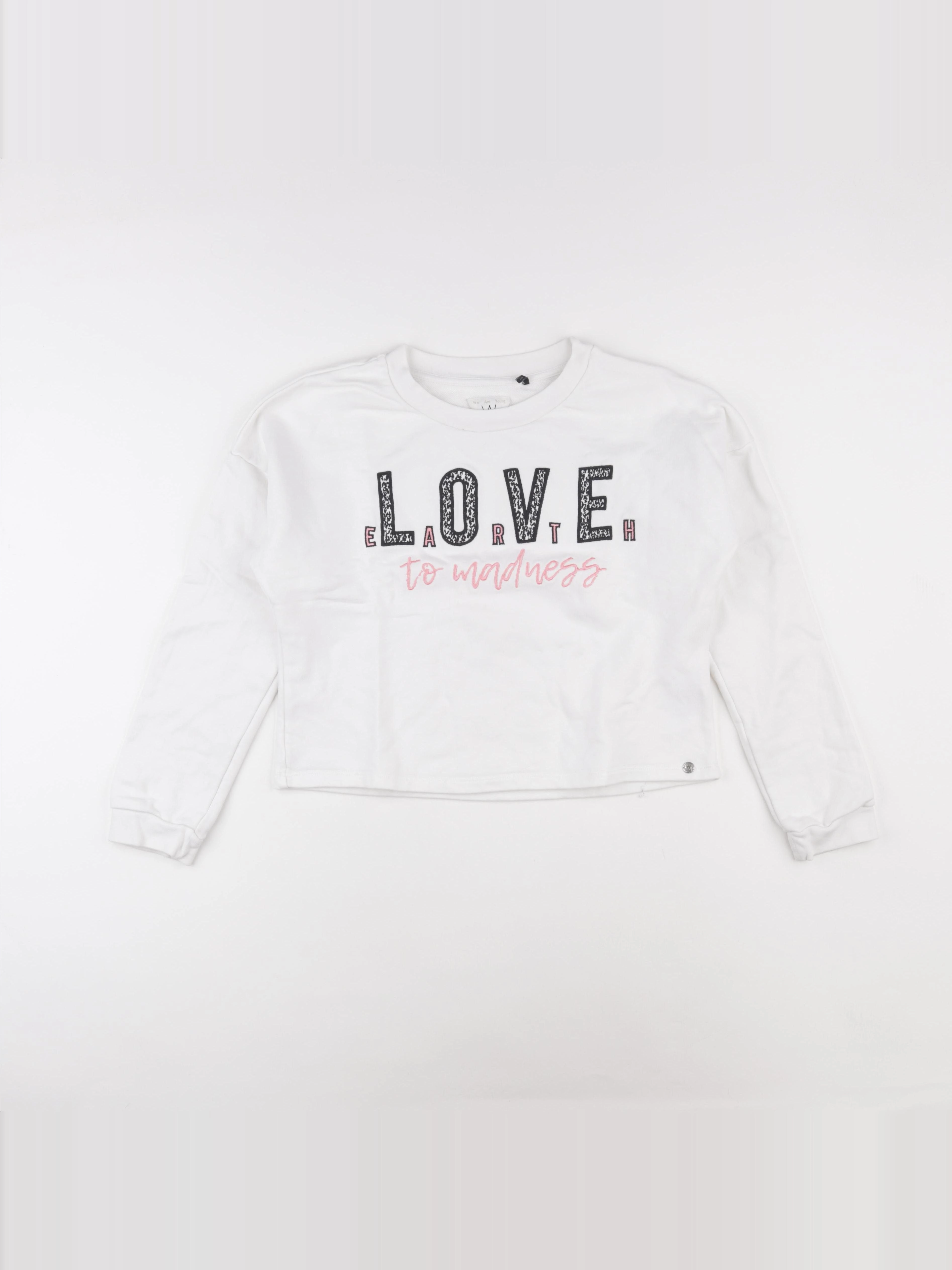IKKS - sweat blanc - 14 ans