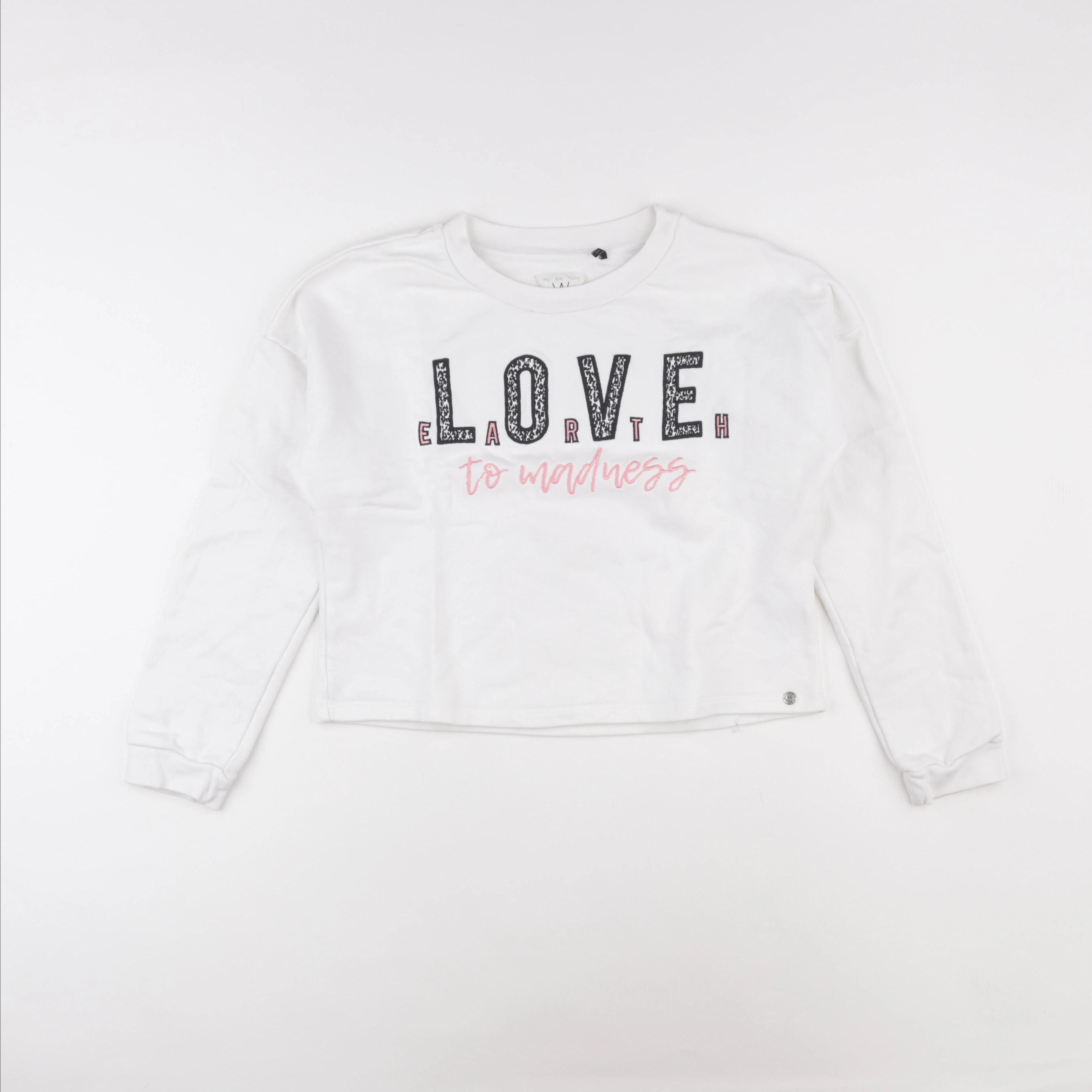 IKKS - sweat blanc - 14 ans