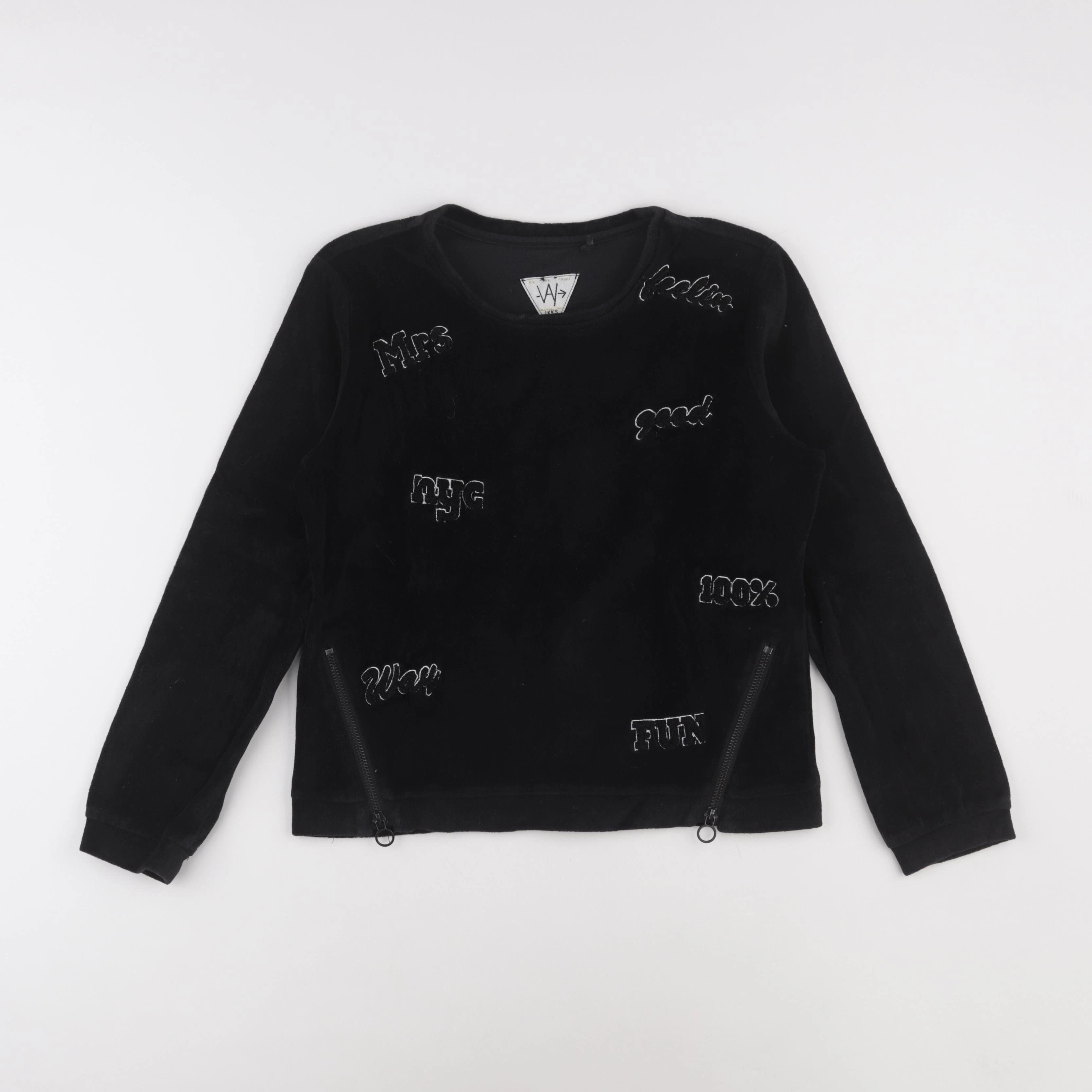 IKKS - pull noir - 12 ans