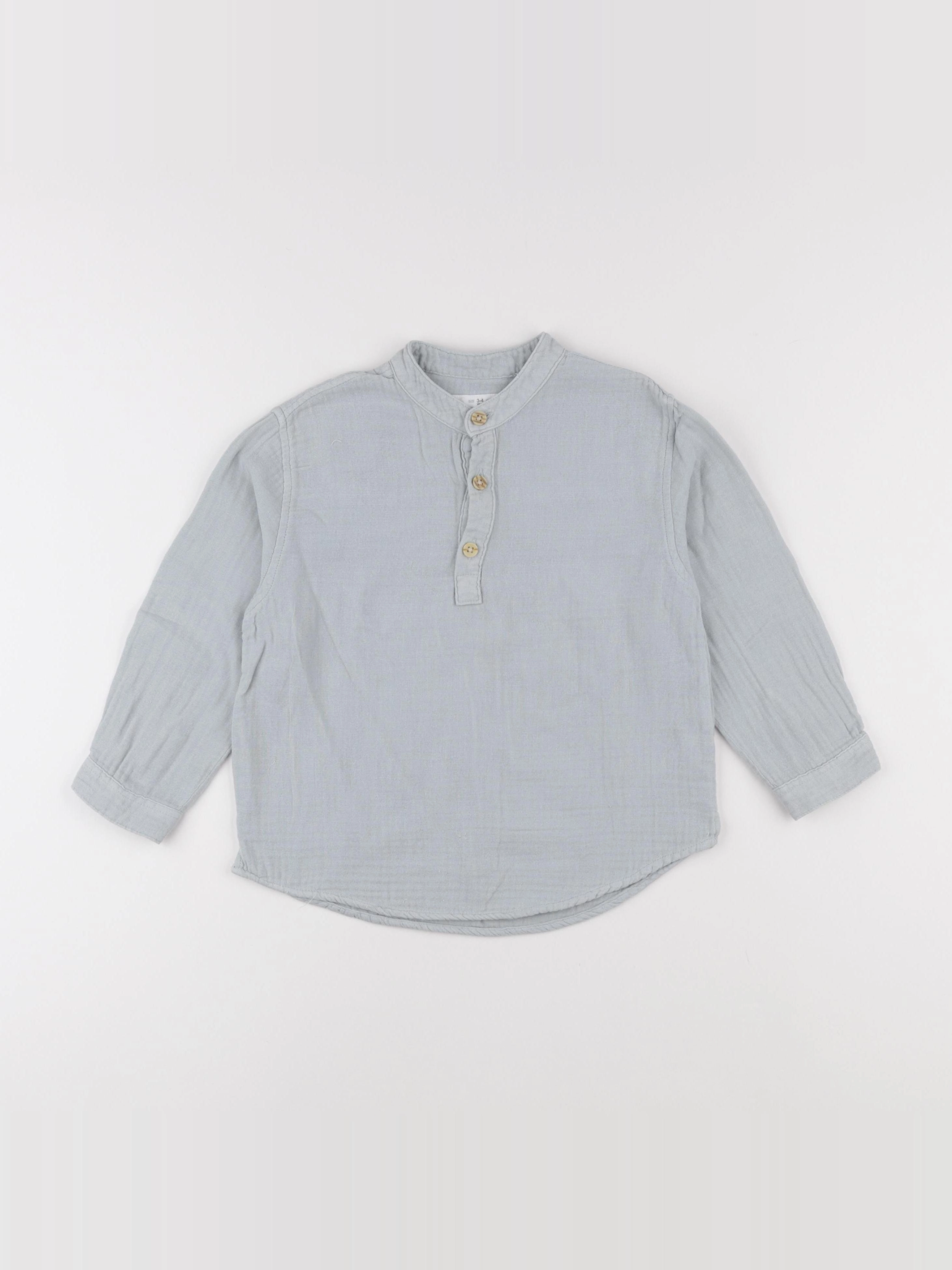 Zara - chemise bleu - 3/4 ans
