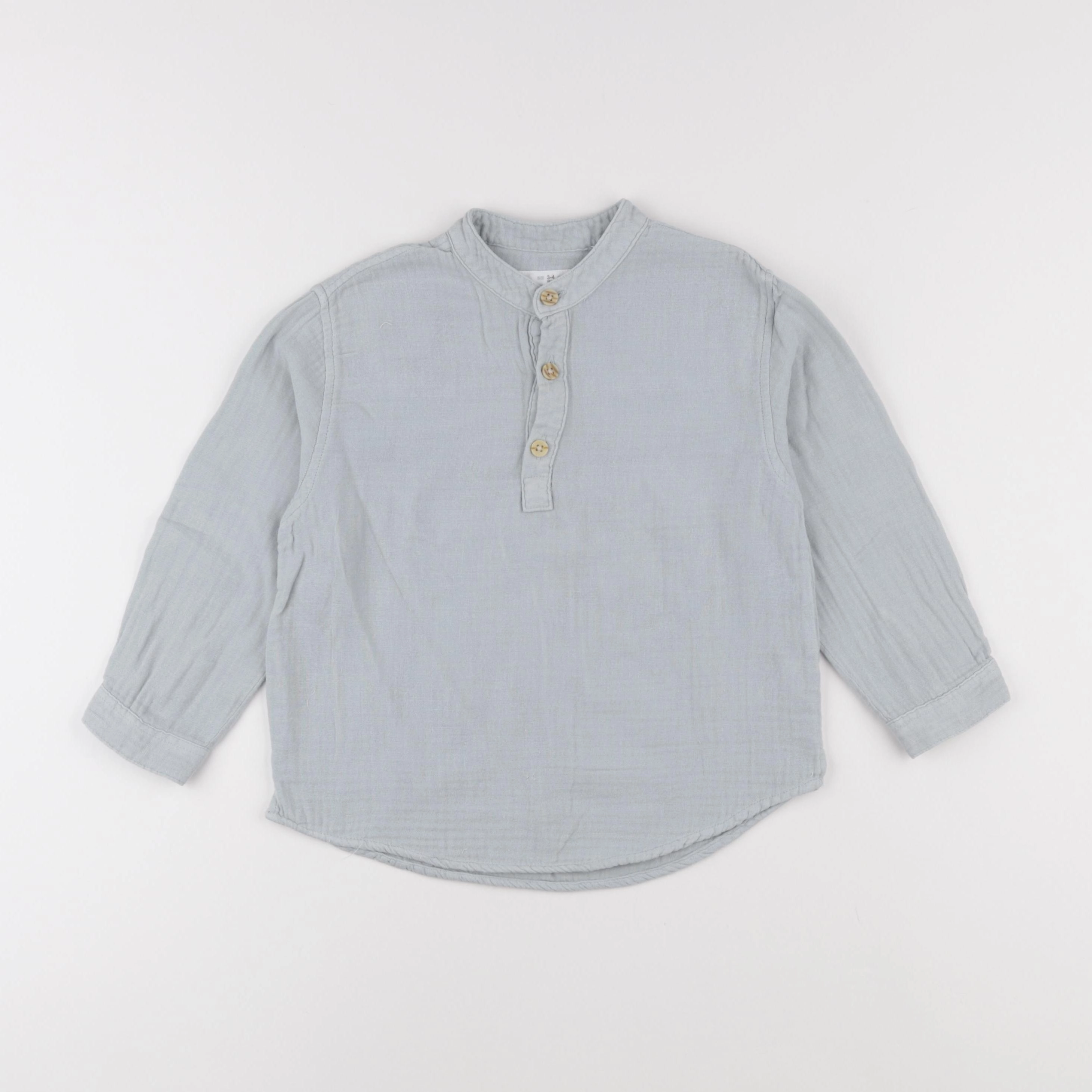 Zara - chemise bleu - 3/4 ans