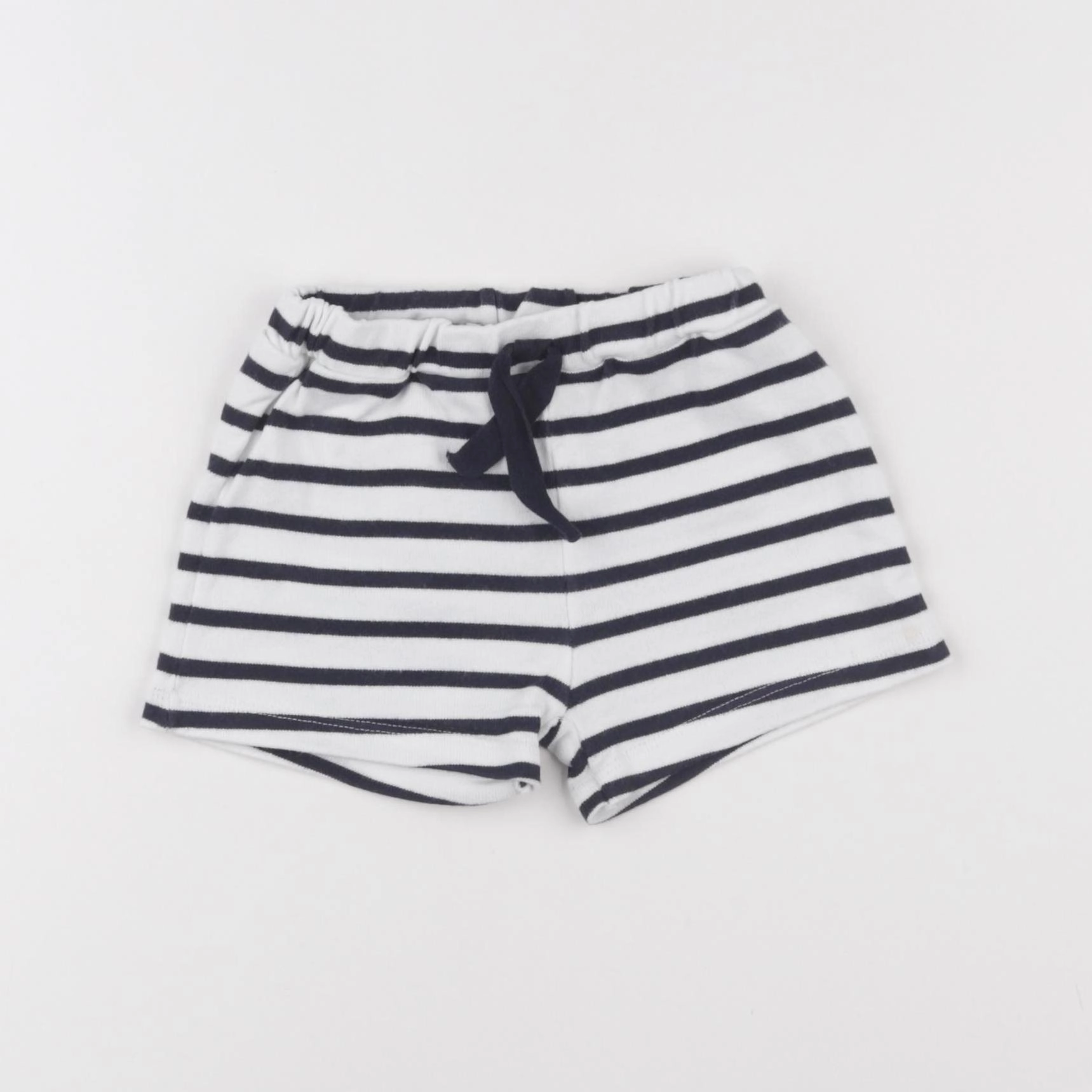 Petit Bateau - short blanc, bleu - 24 mois