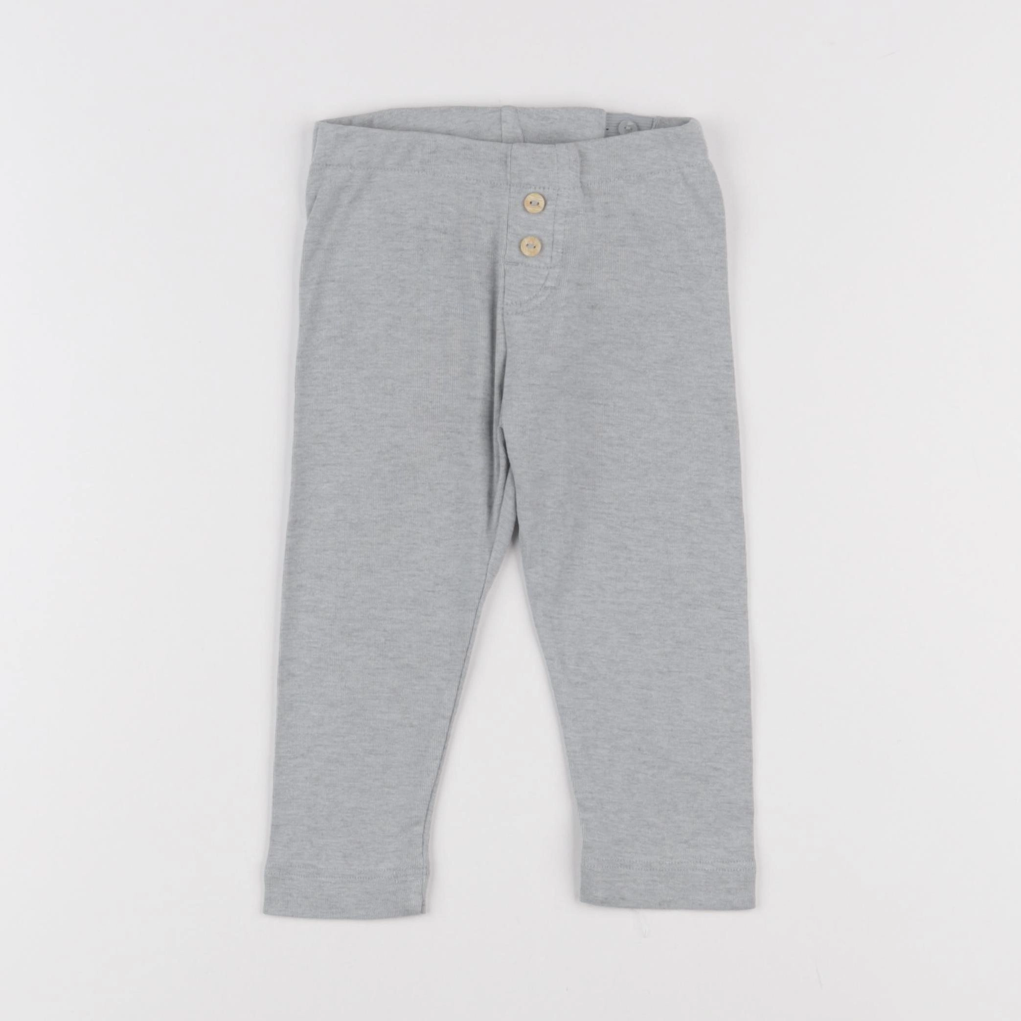 H&M - legging gris - 12/18 mois
