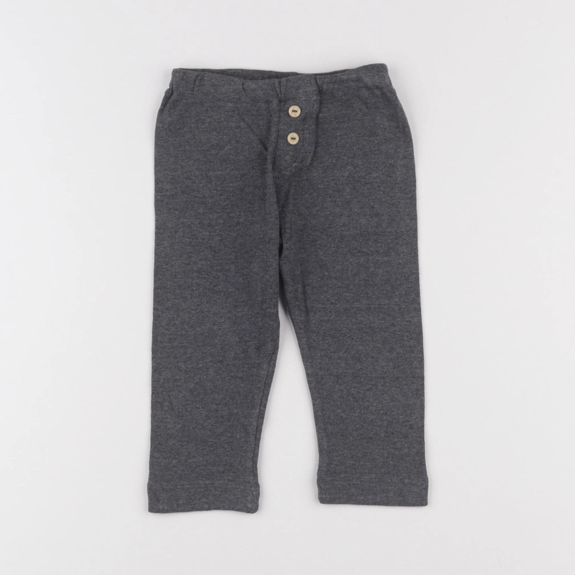 H&M - legging gris - 18 mois