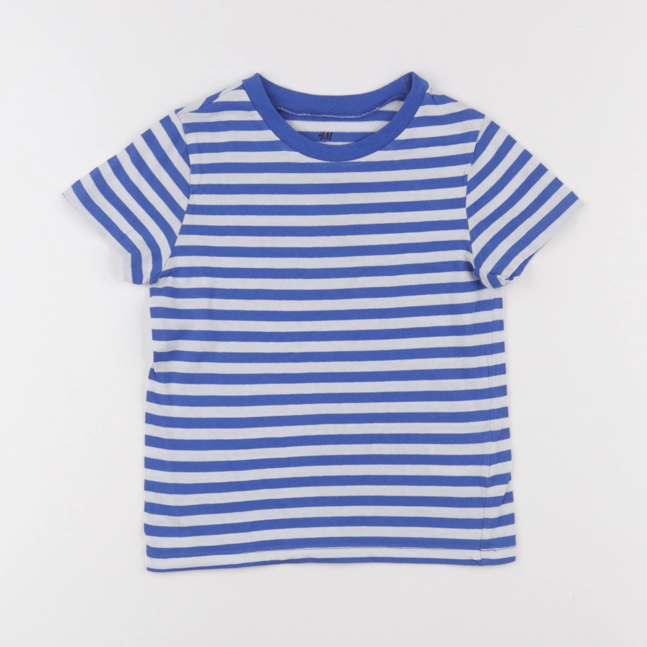 H&M - tee-shirt bleu - 3/4 ans