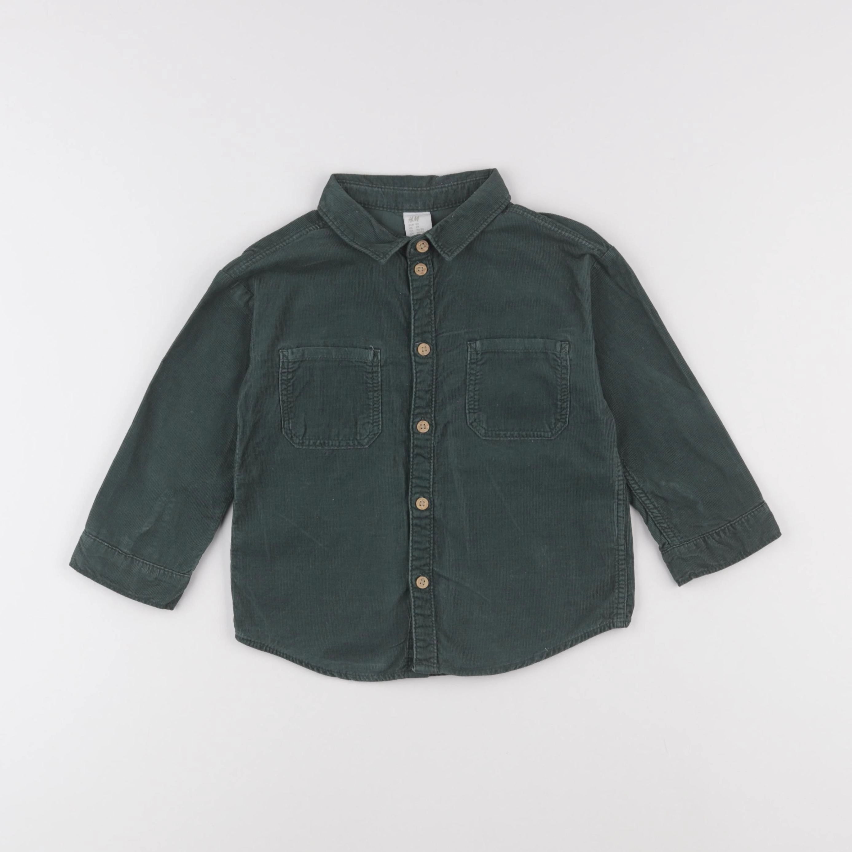H&M - chemise vert - 2 ans