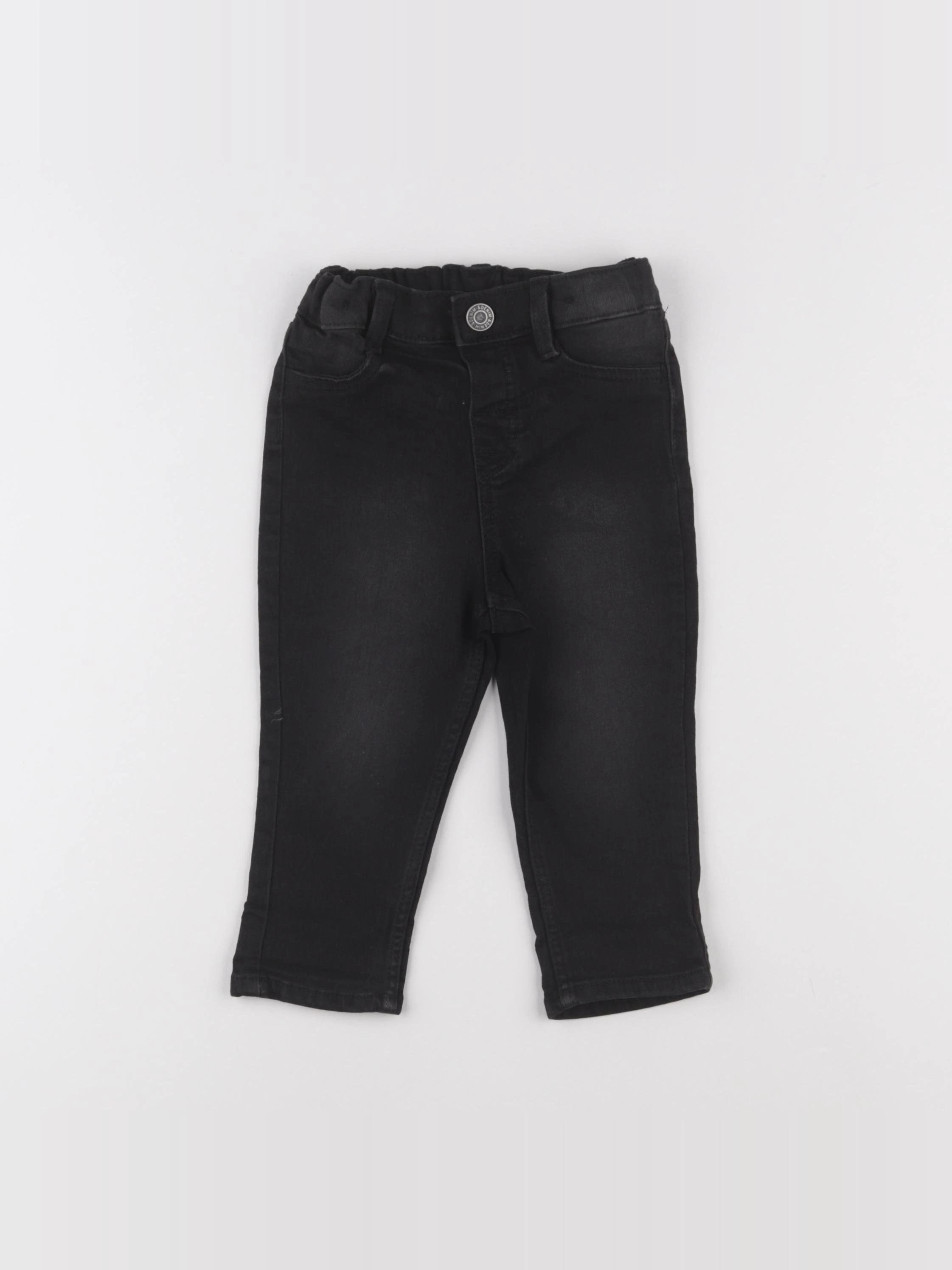 H&M - pantalon noir - 9/12 mois