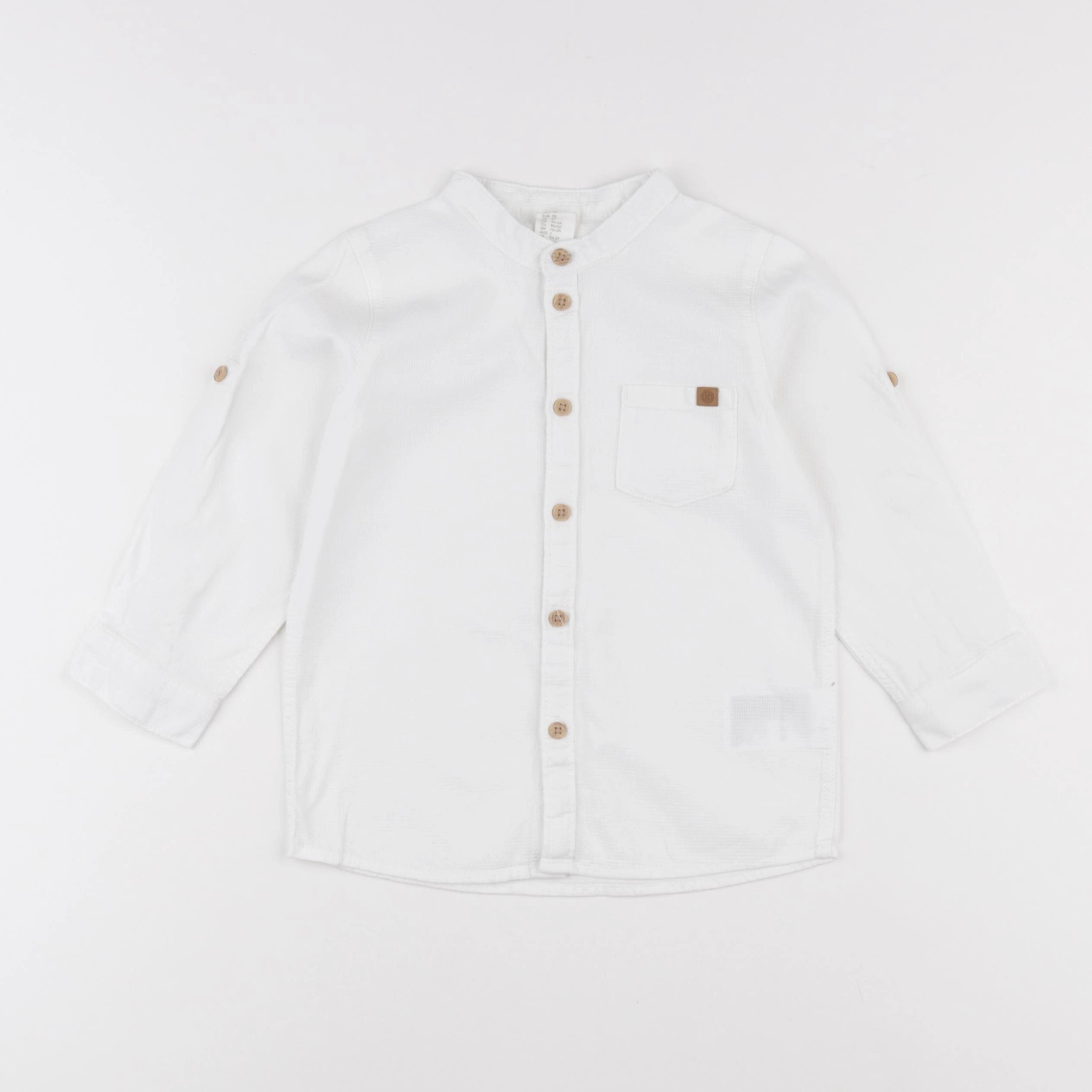 H&M - chemise blanc - 1 an à 2 ans