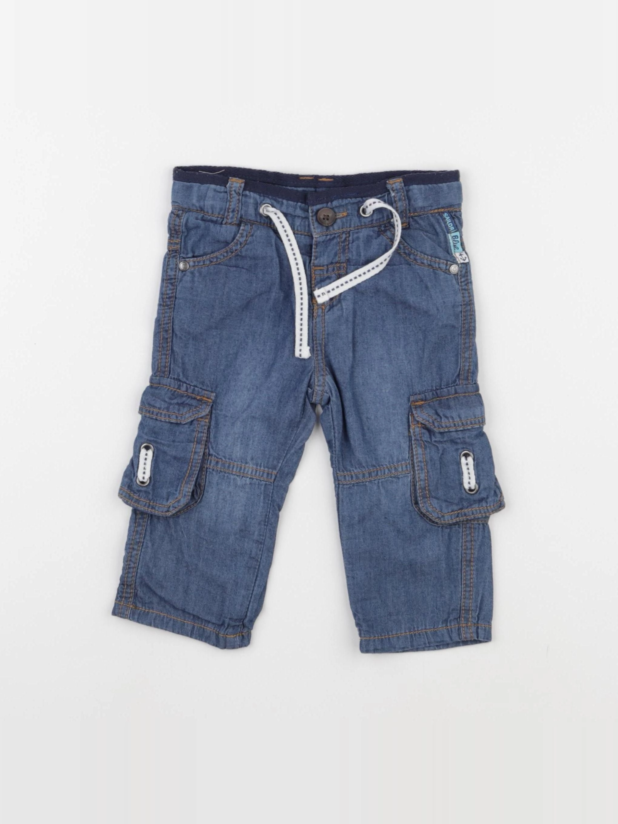 Tape à l'oeil - pantalon bleu - 6 mois