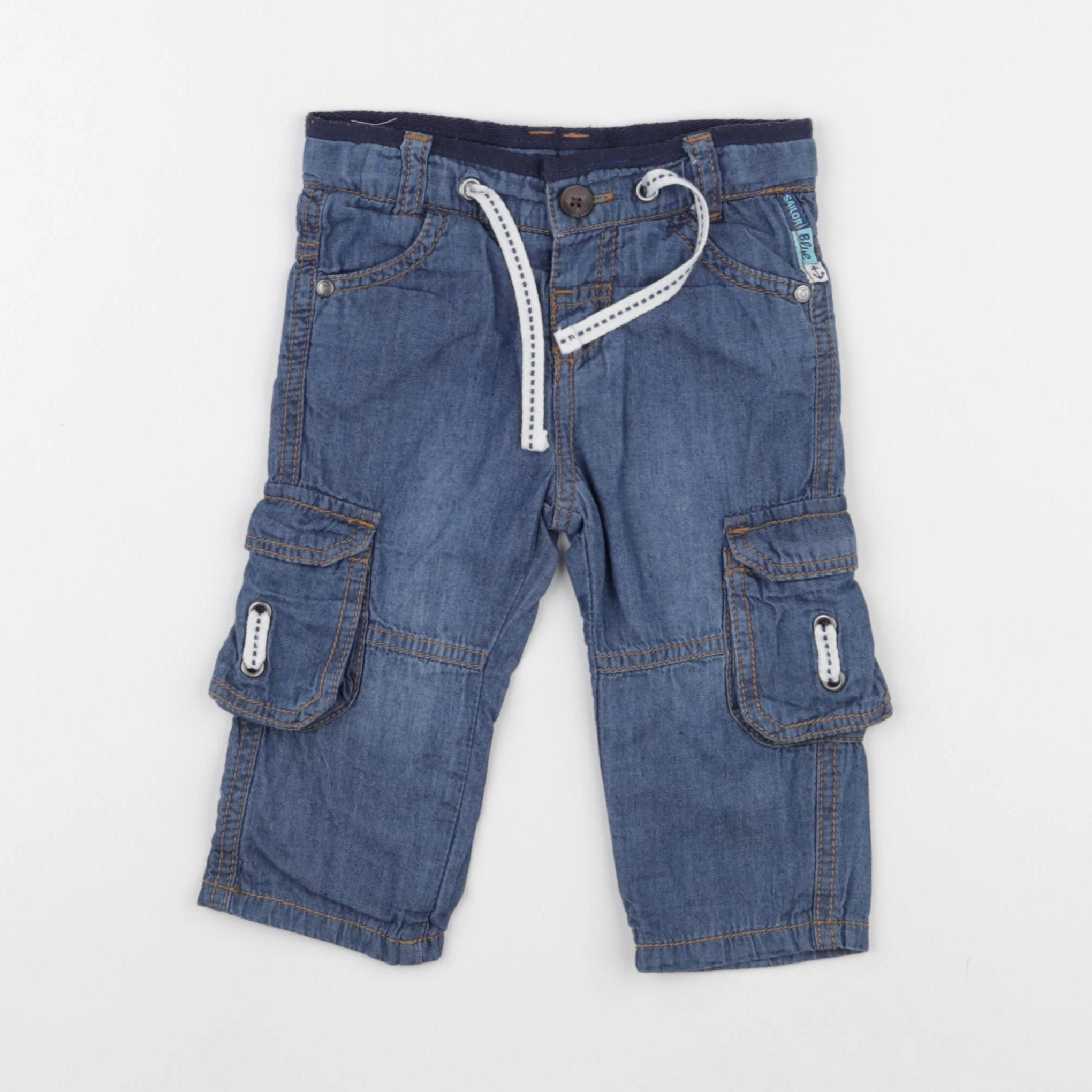 Tape à l'oeil - pantalon bleu - 6 mois
