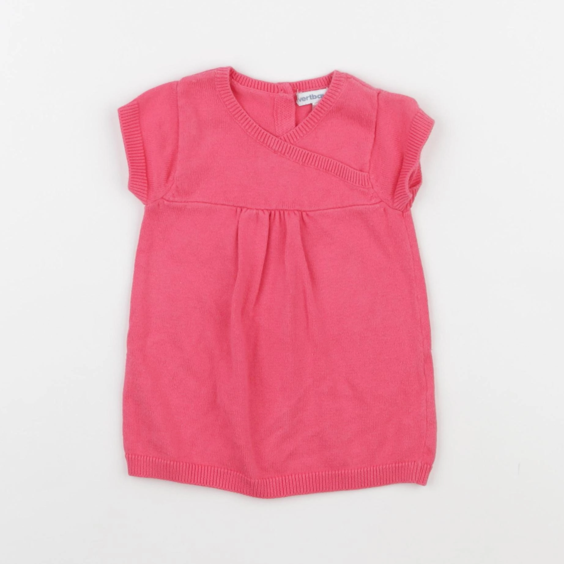 Vertbaudet - robe rose - 3 mois