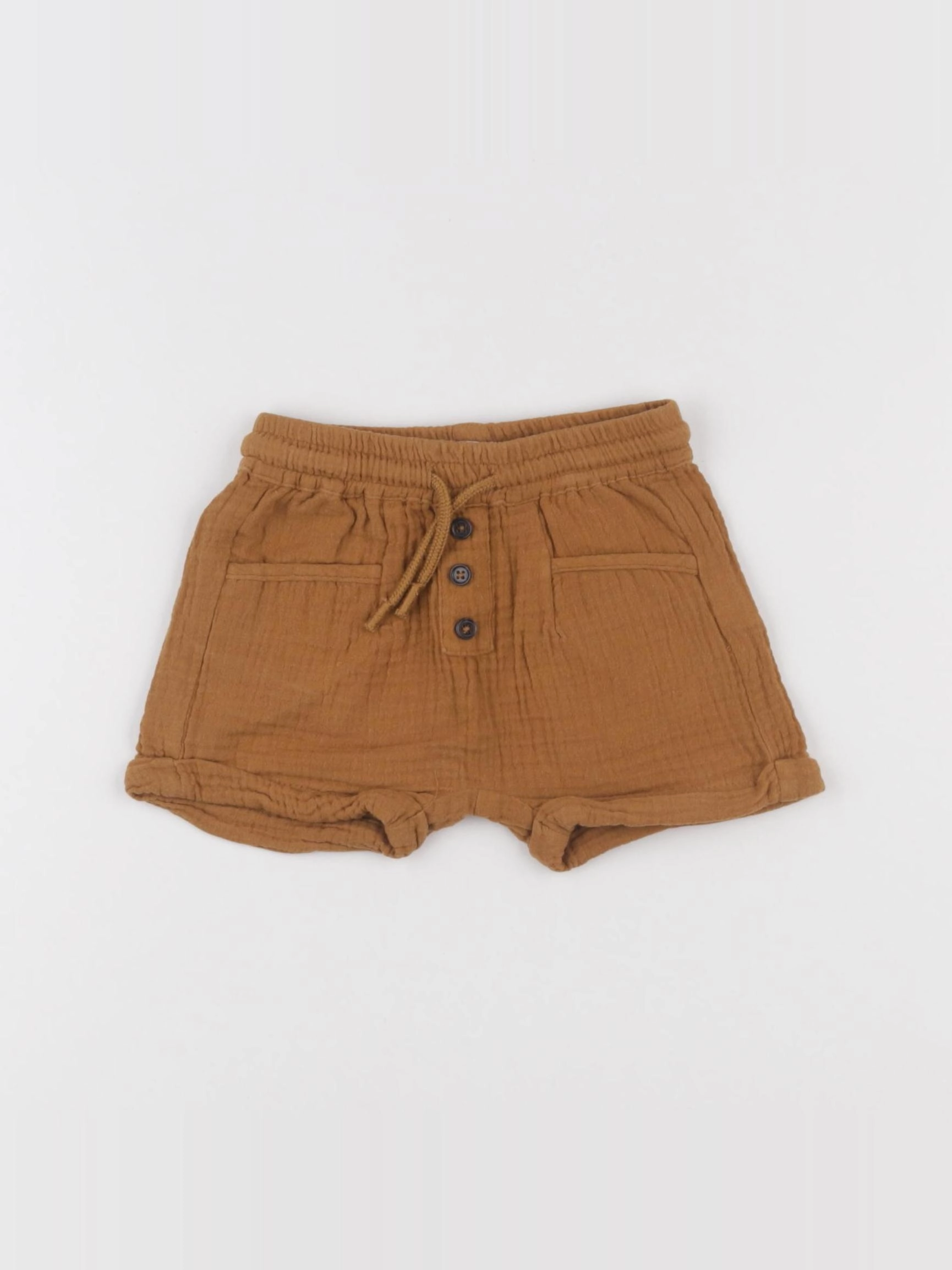 Vertbaudet - short marron - 9 mois