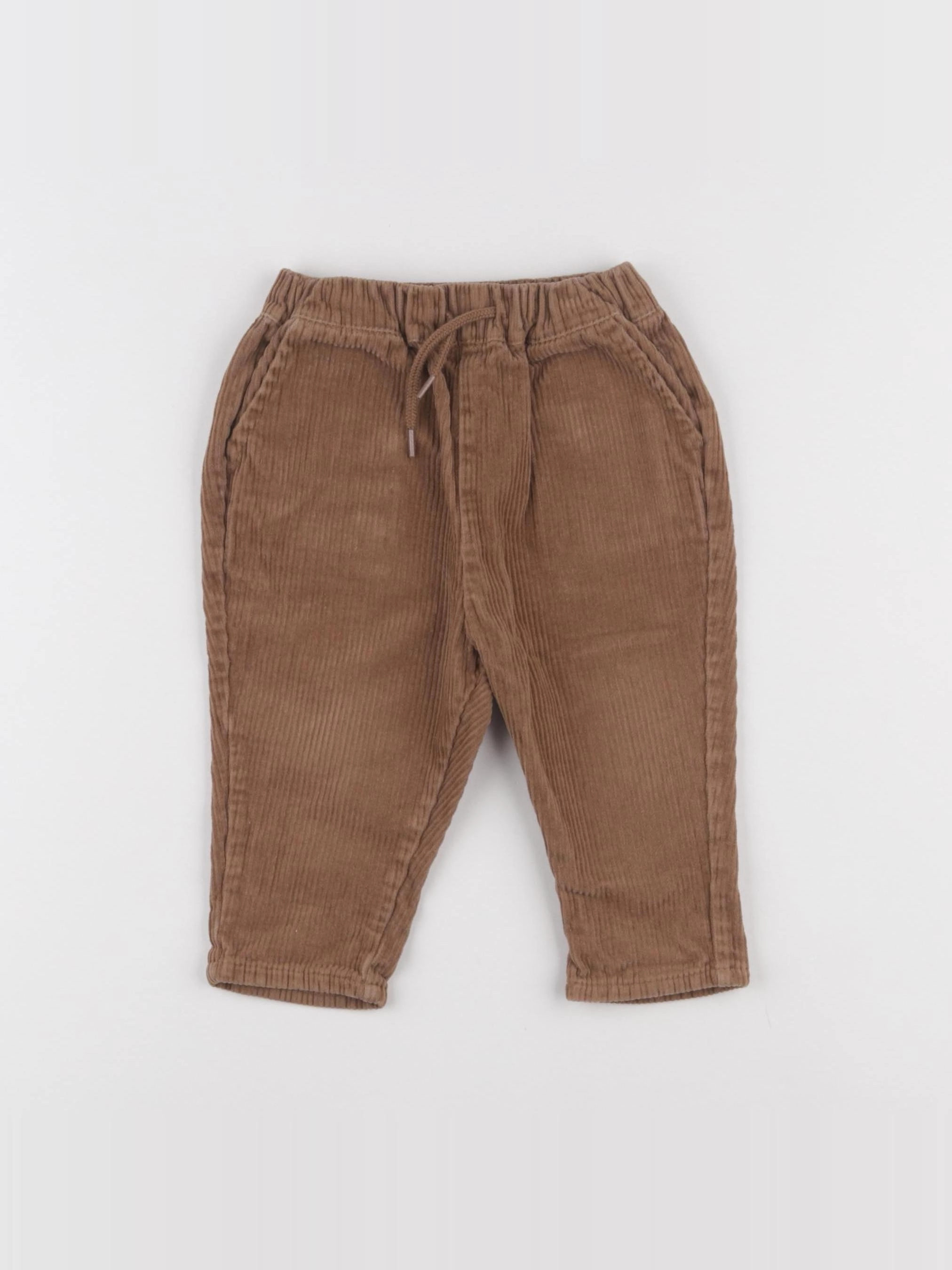 Vertbaudet - pantalon marron - 12 mois