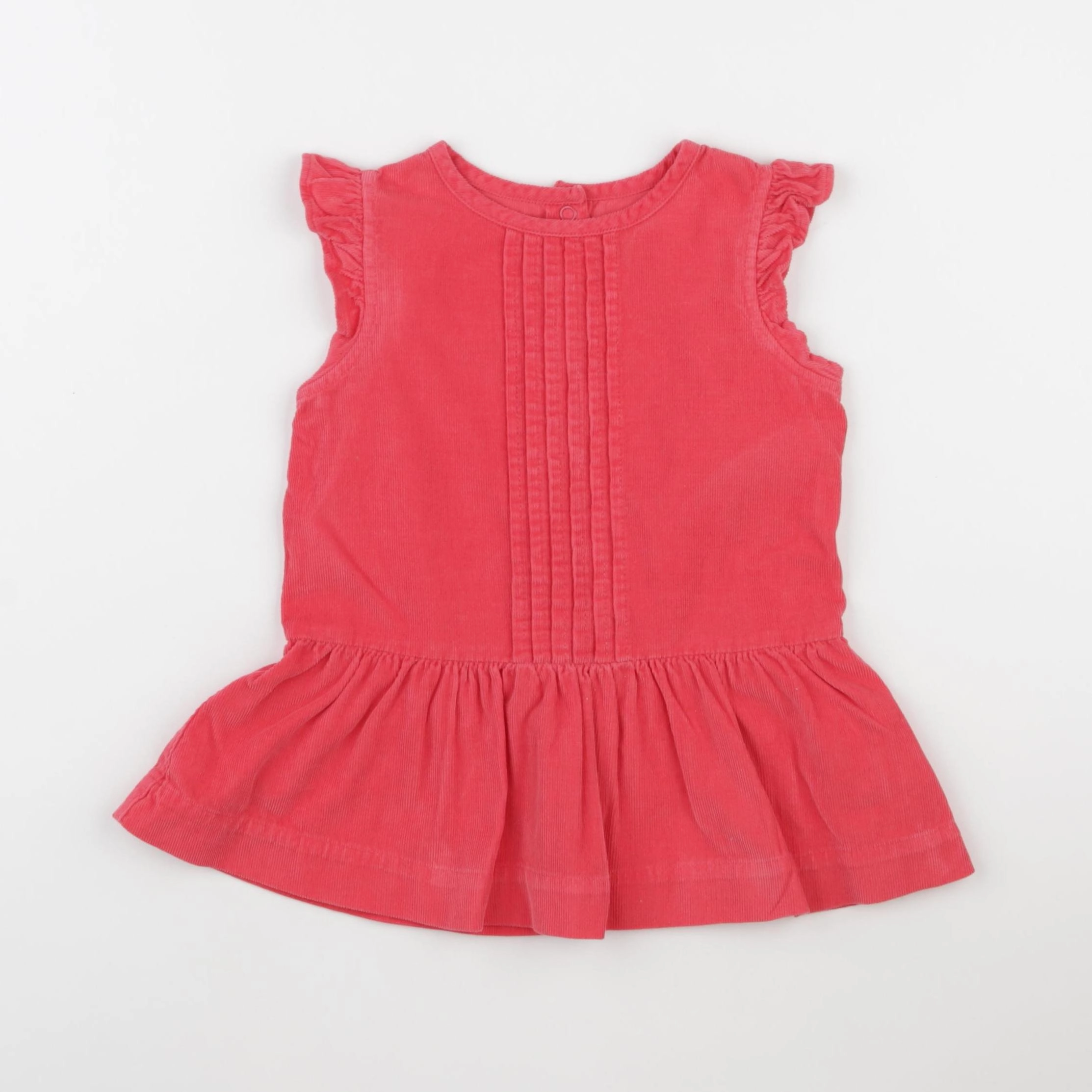 Petit Bateau - robe rouge - 12 mois