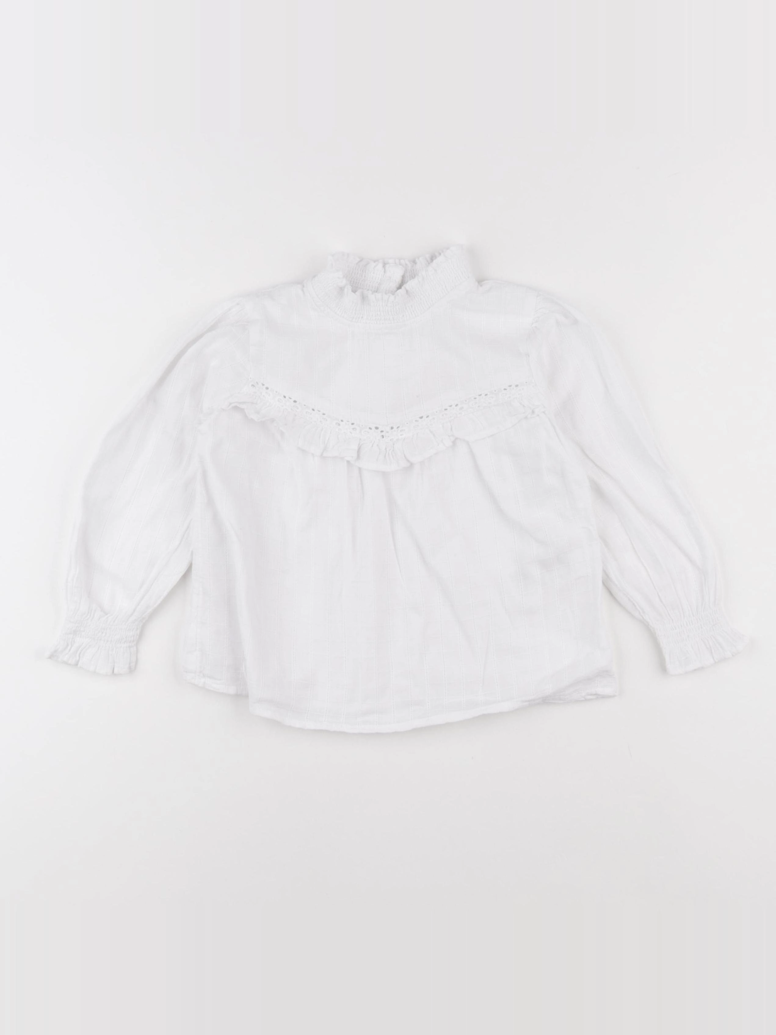 Vertbaudet - blouse blanc - 4 ans
