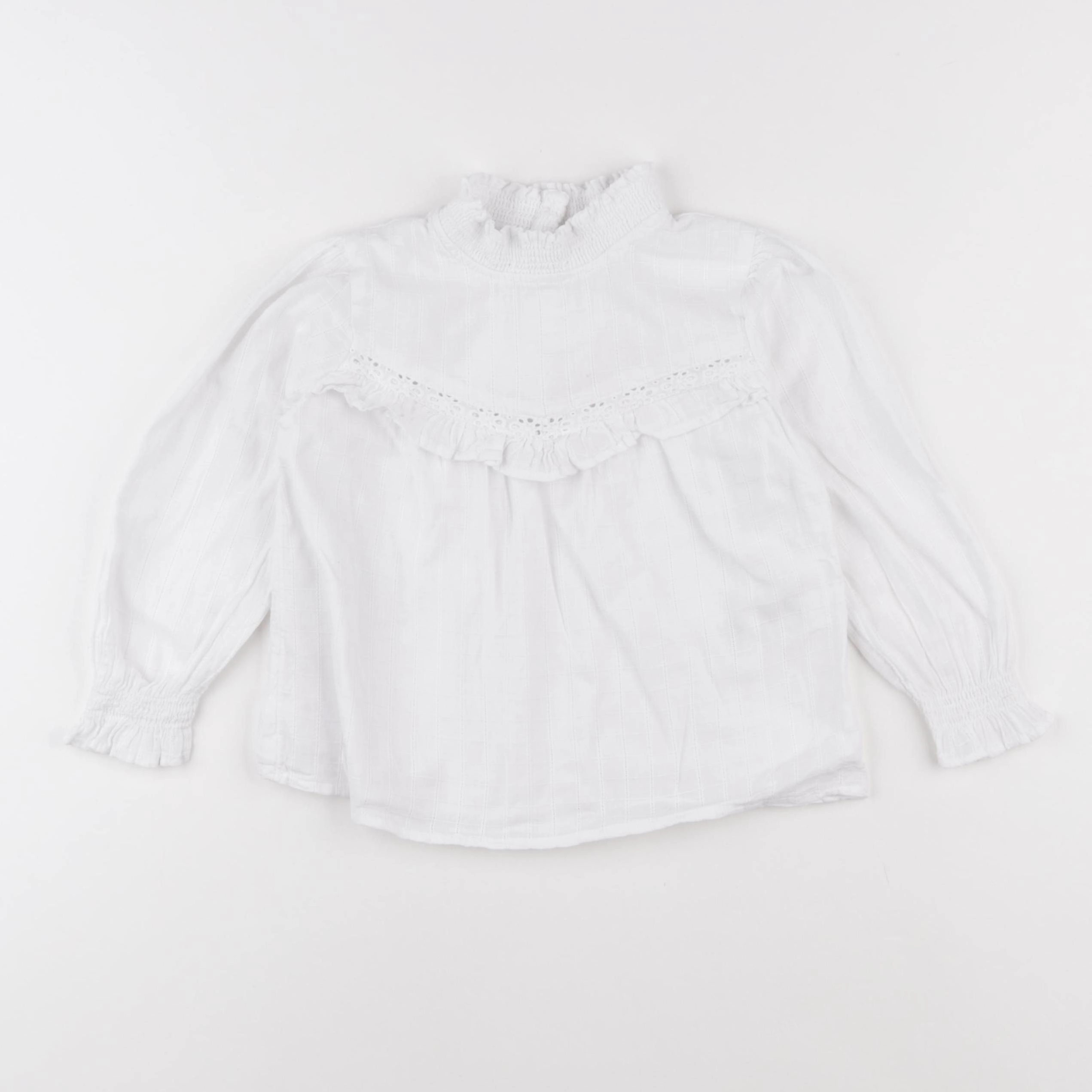 Vertbaudet - blouse blanc - 4 ans