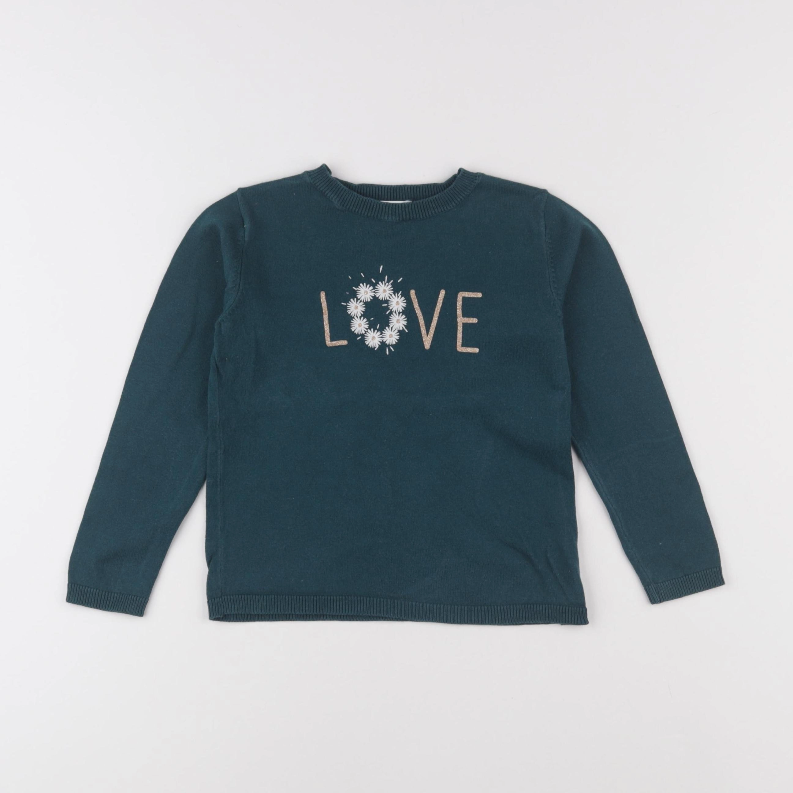 Vertbaudet - pull vert - 4 ans