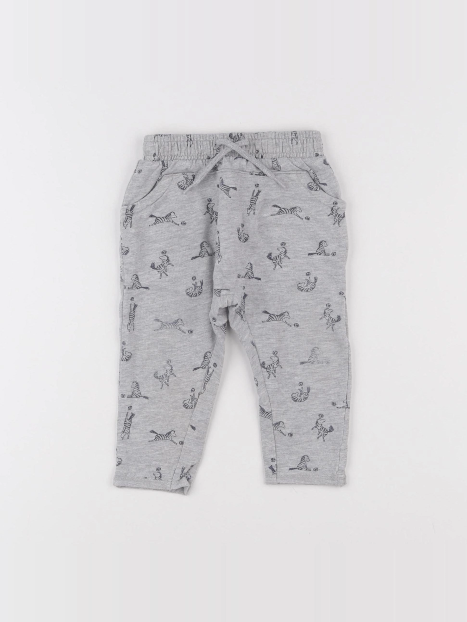Vertbaudet - jogging gris - 9 mois