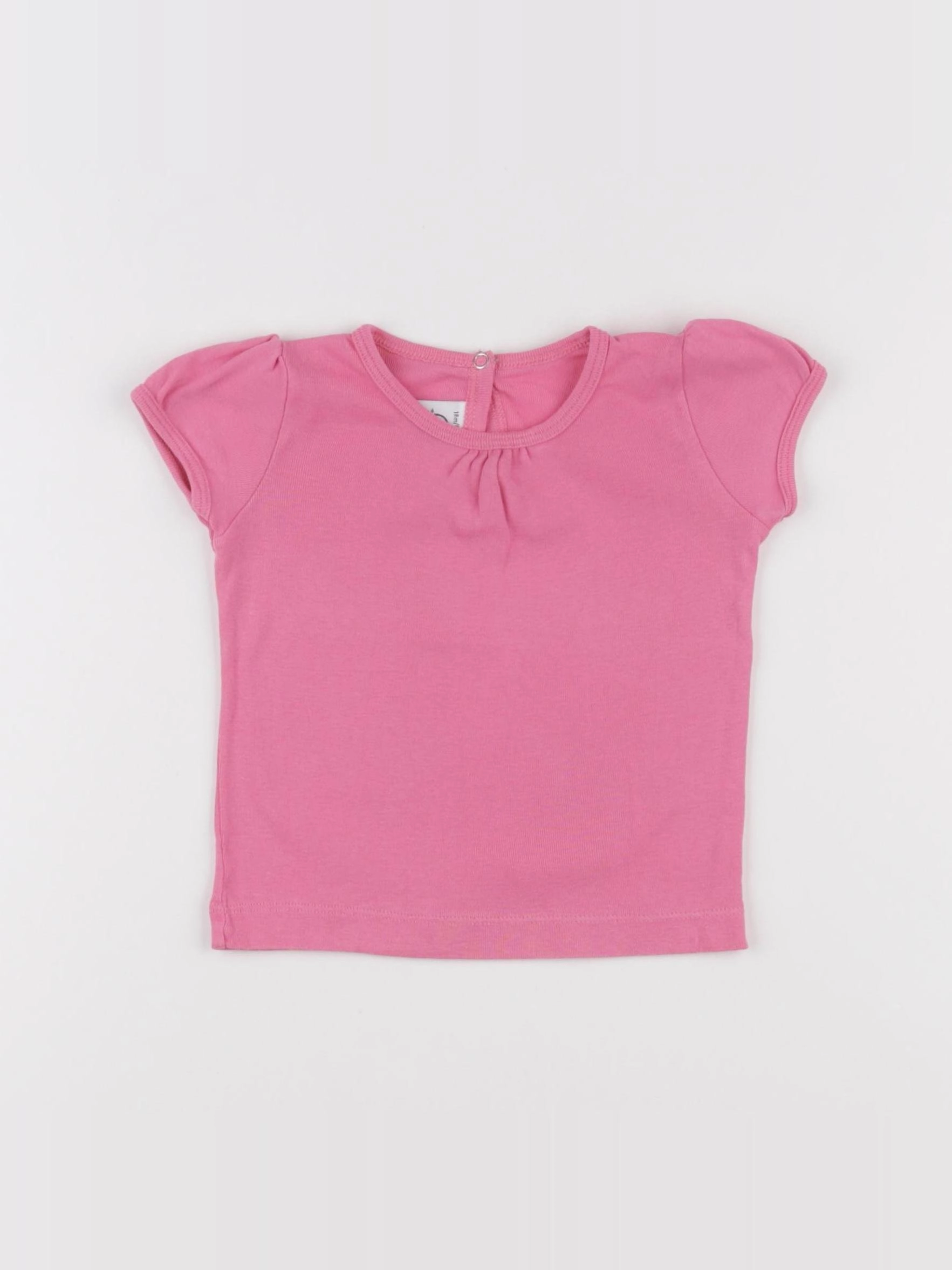Petit Bateau - tee-shirt rose - 18 mois