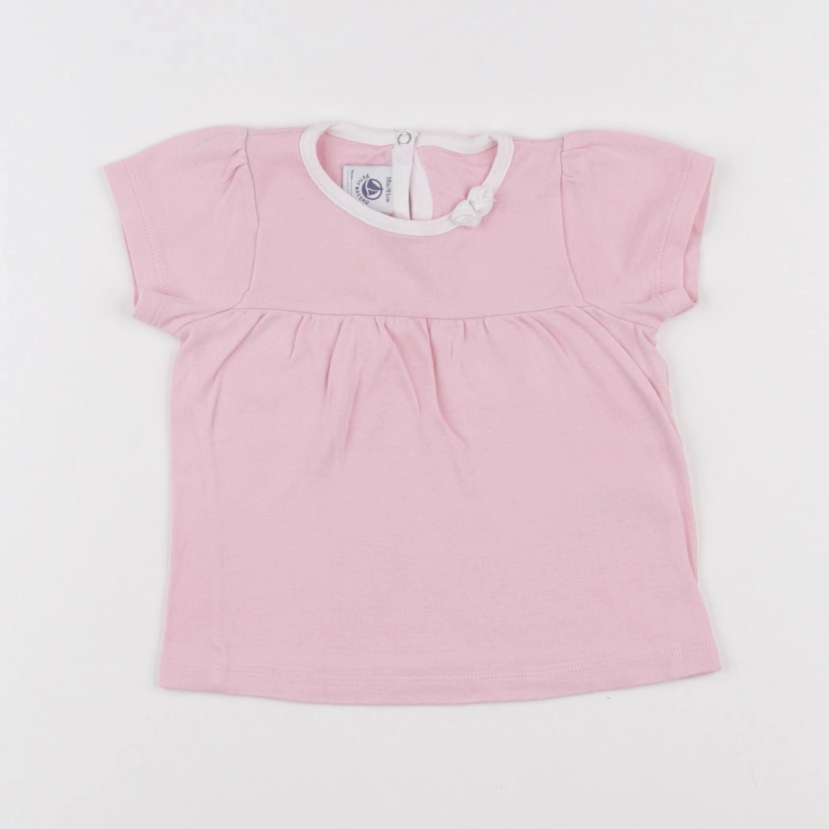 Petit Bateau - tee-shirt rose - 18 mois