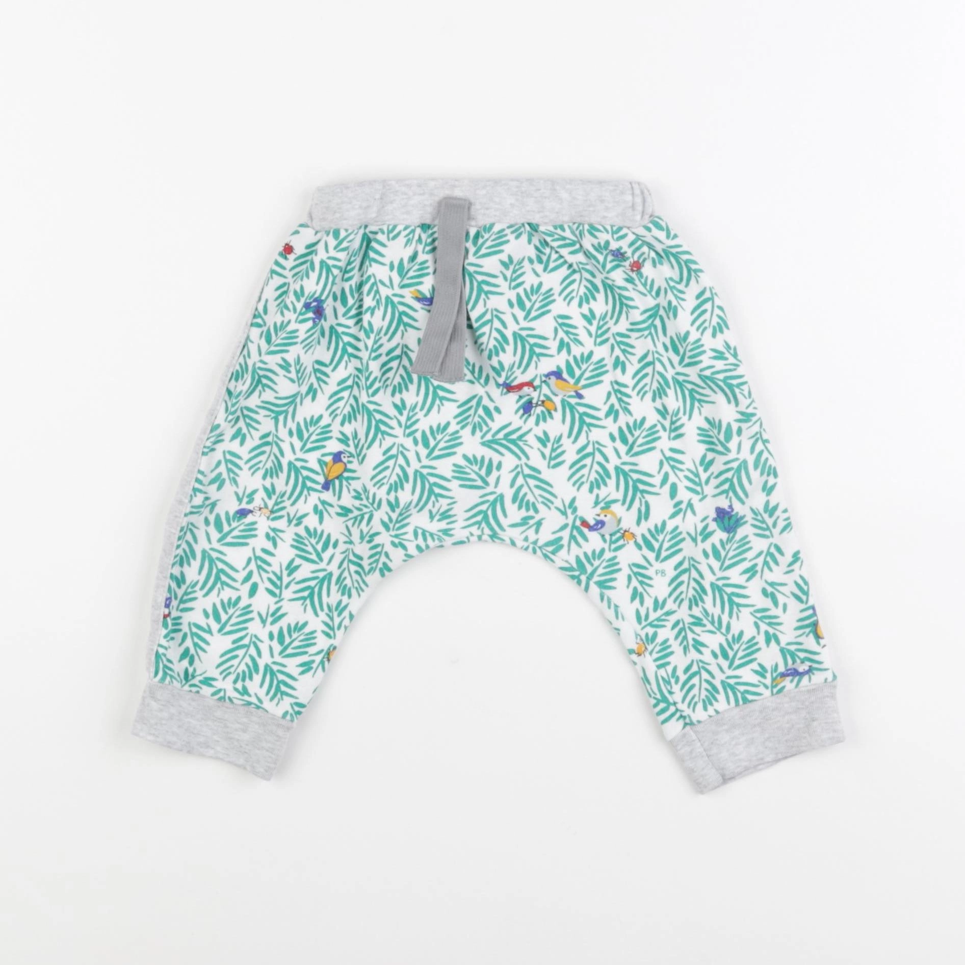 Petit Bateau - sarouel vert - 6 mois