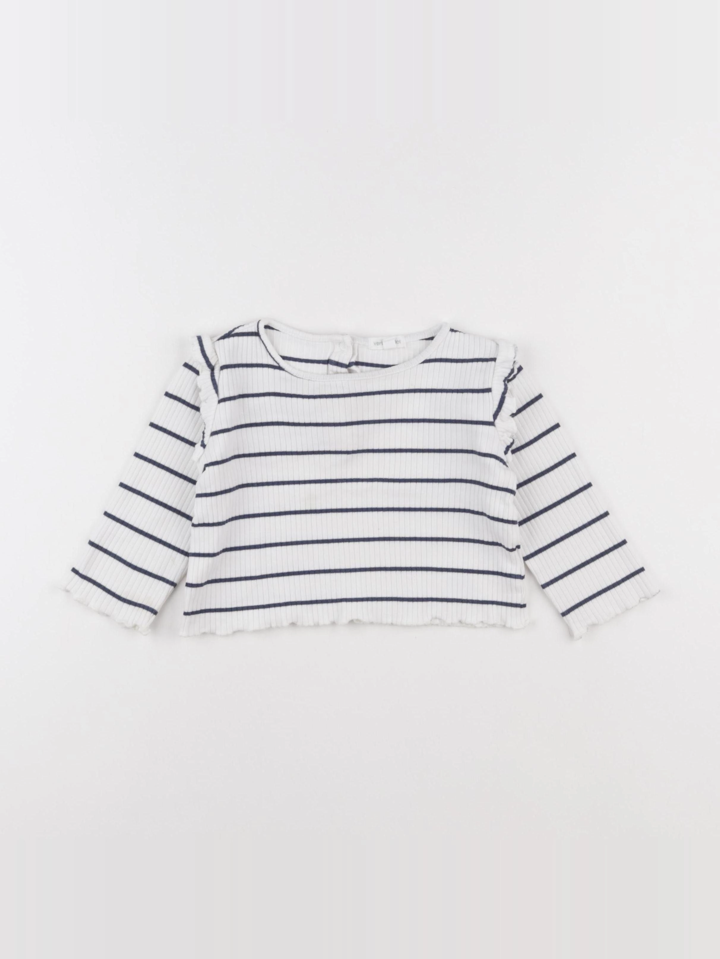 Vertbaudet - tee-shirt blanc - 18 mois