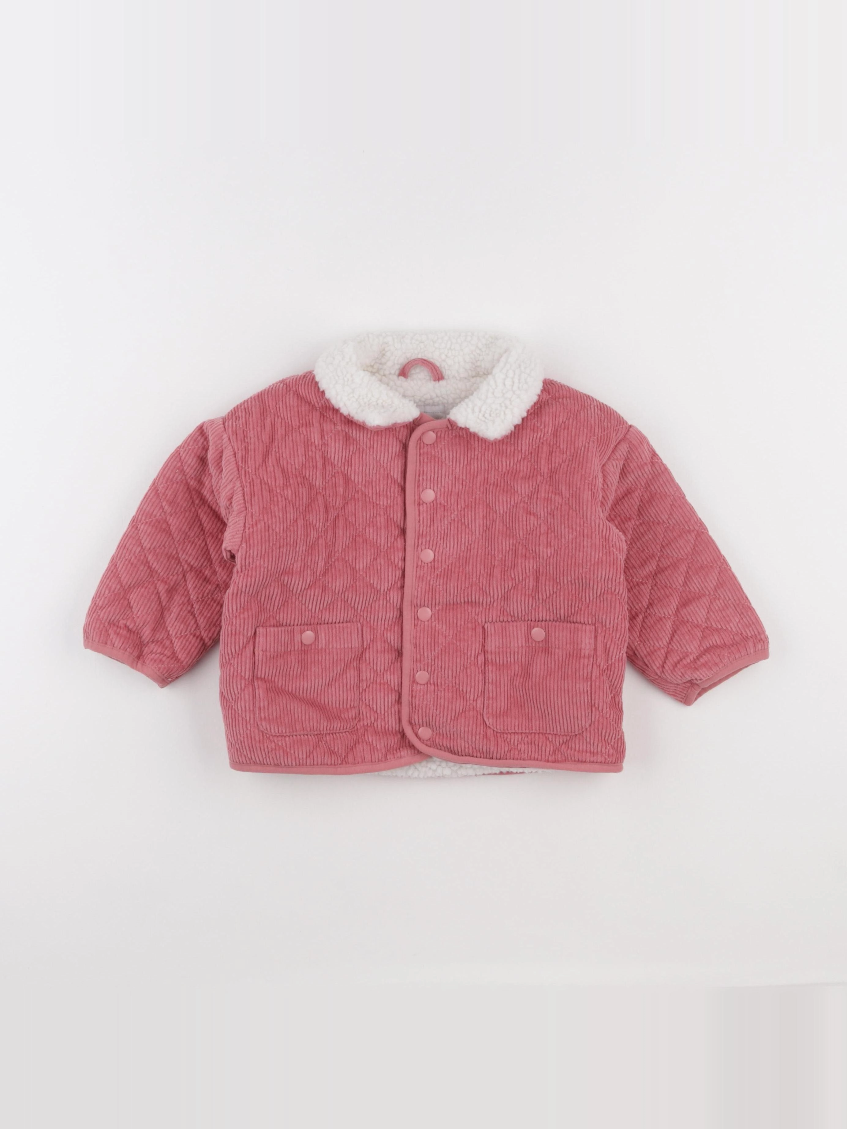 Vertbaudet - veste doublé rose - 18 mois