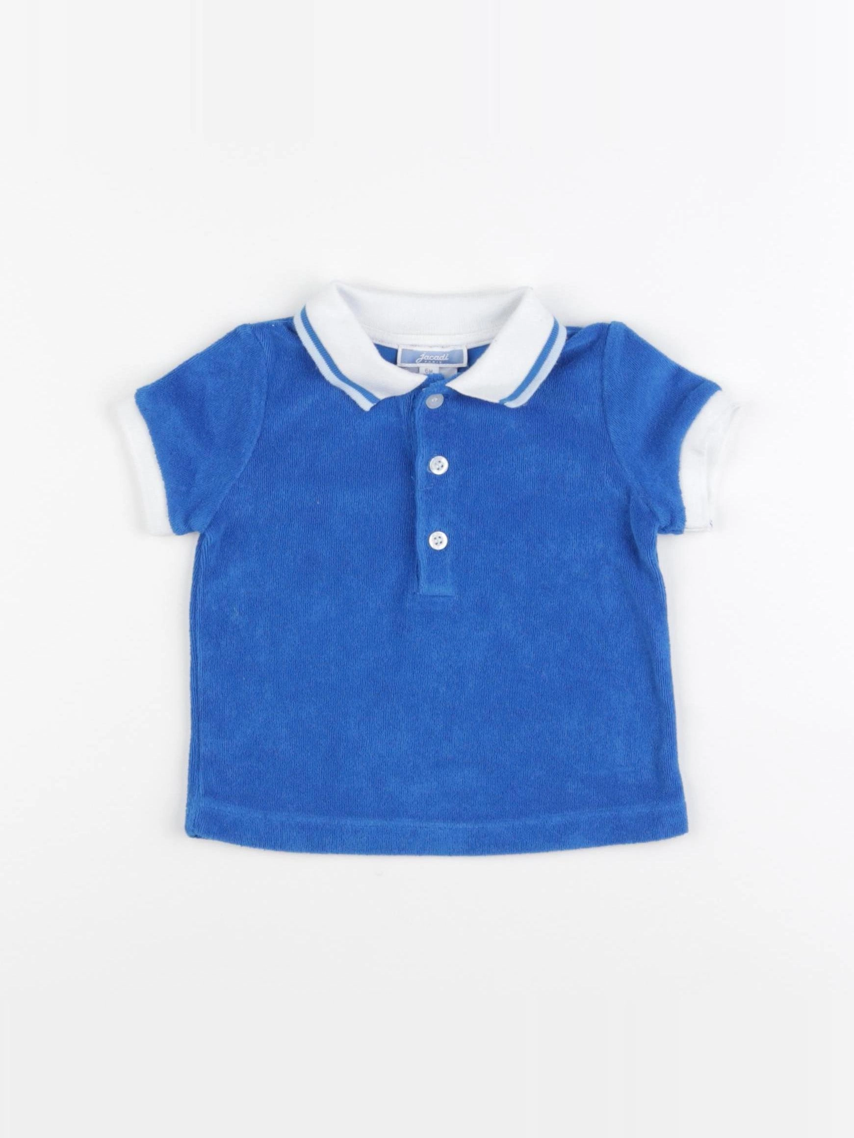 Jacadi - polo bleu - 6 mois