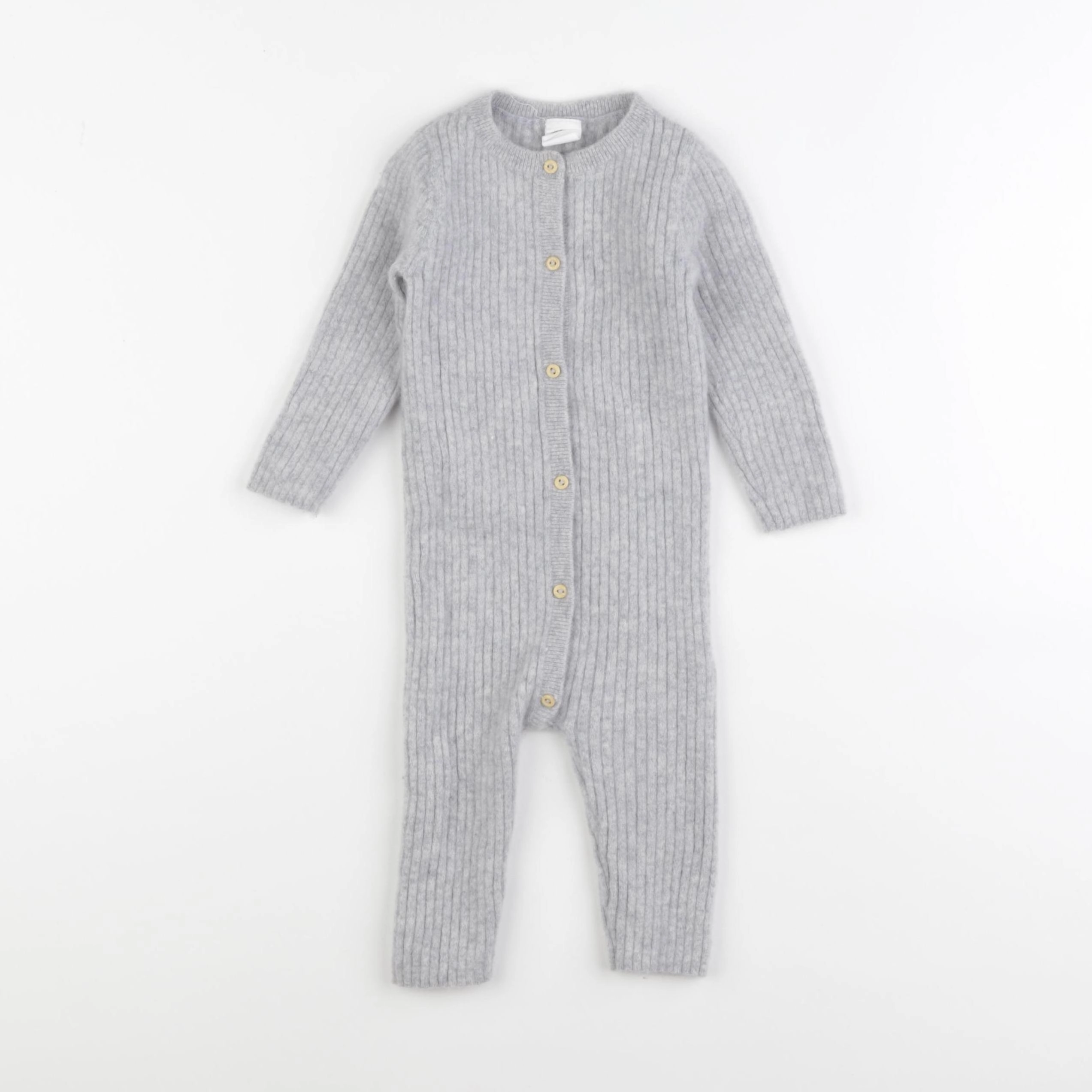H&M - combinaison gris - 9/12 mois