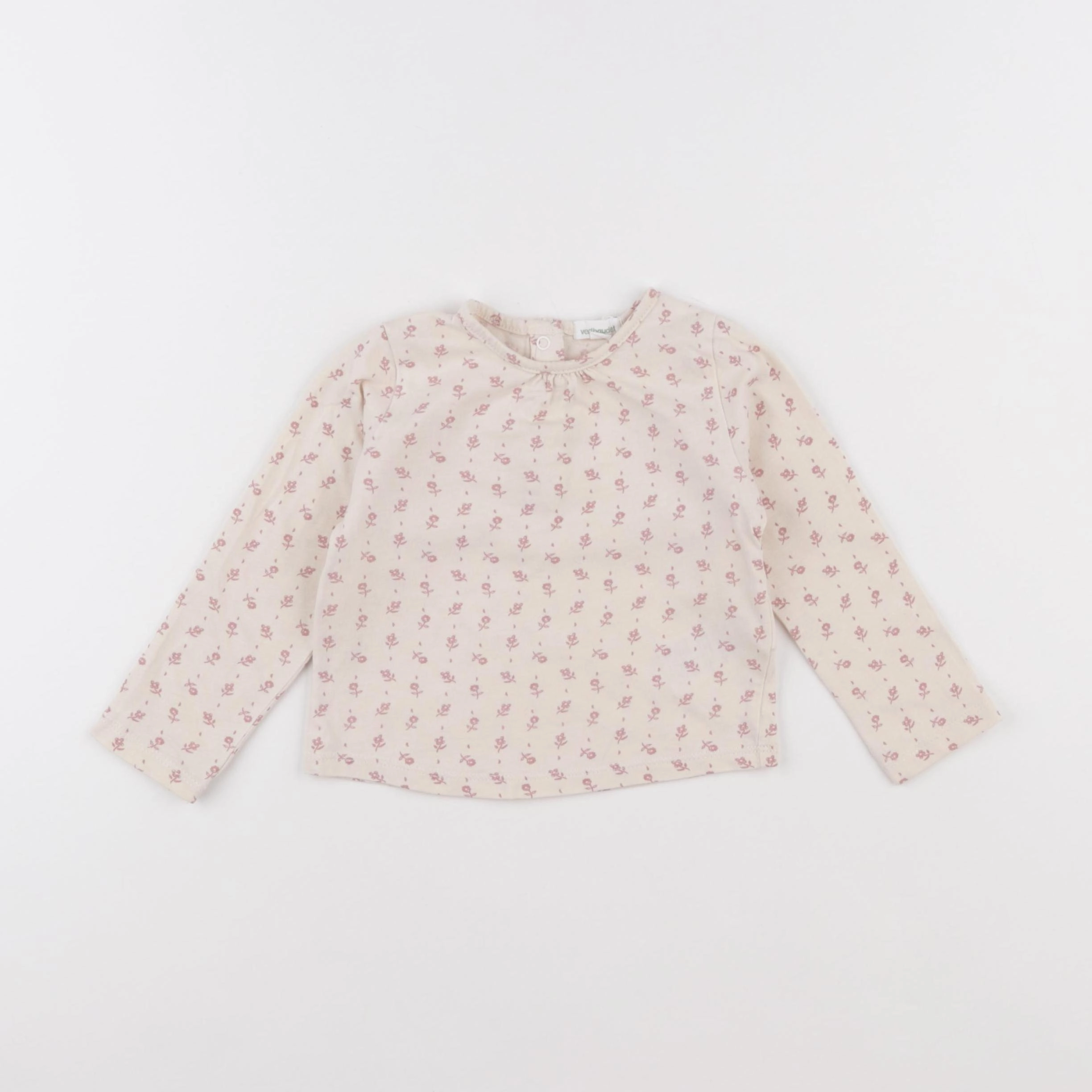 Vertbaudet - tee-shirt beige - 18 mois