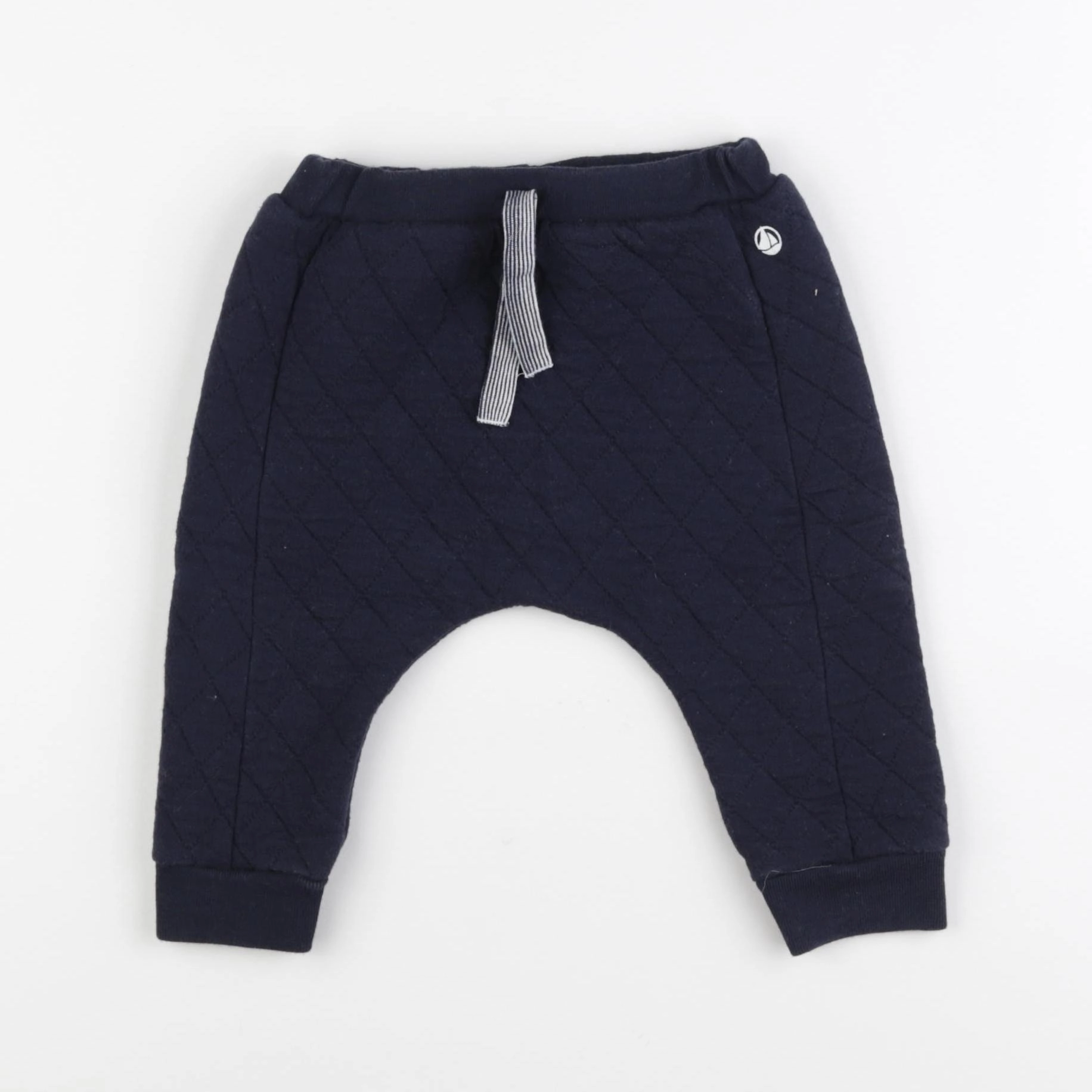 Petit Bateau - sarouel bleu - 12 mois