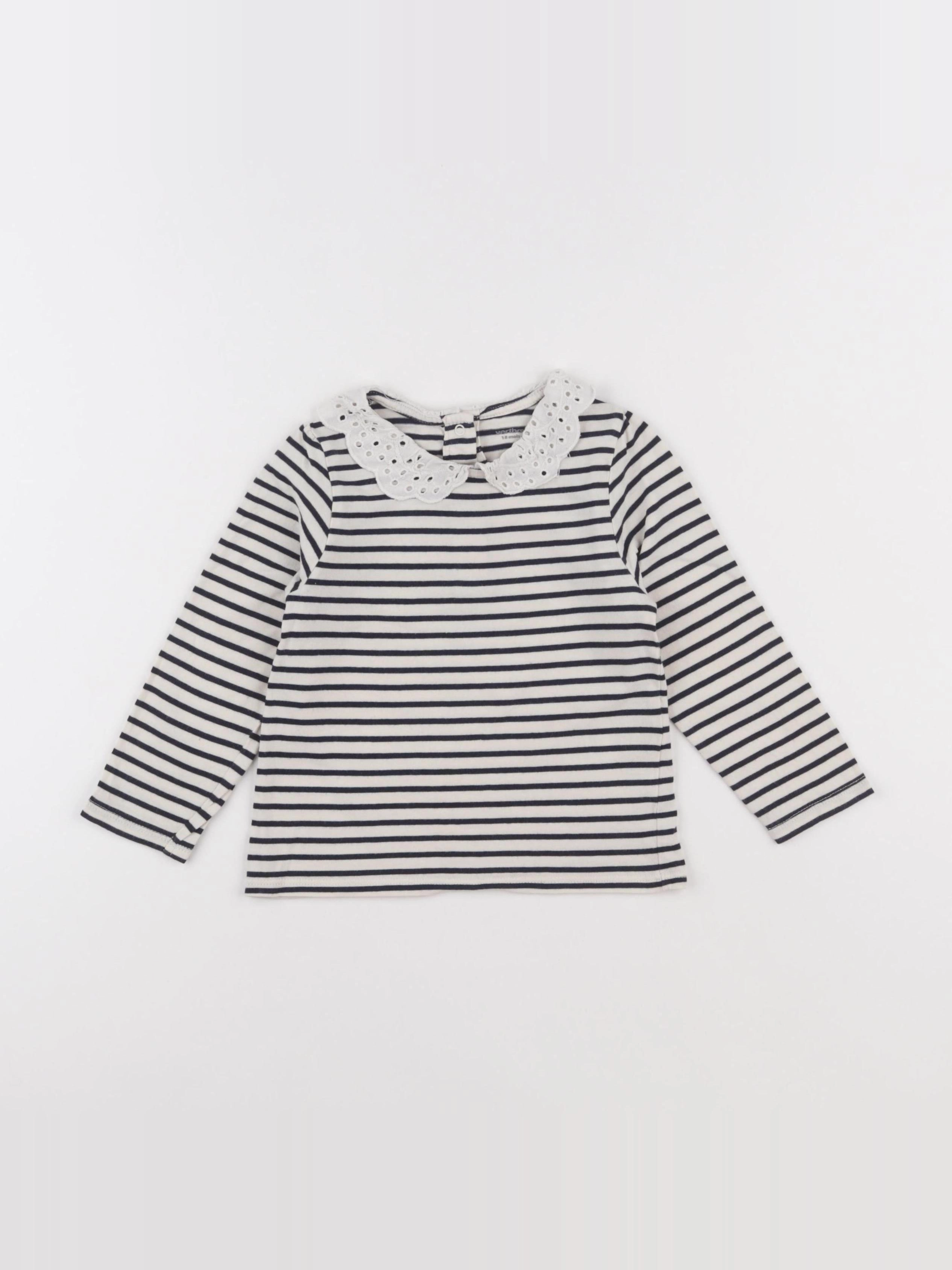 Vertbaudet - tee-shirt bleu - 18 mois