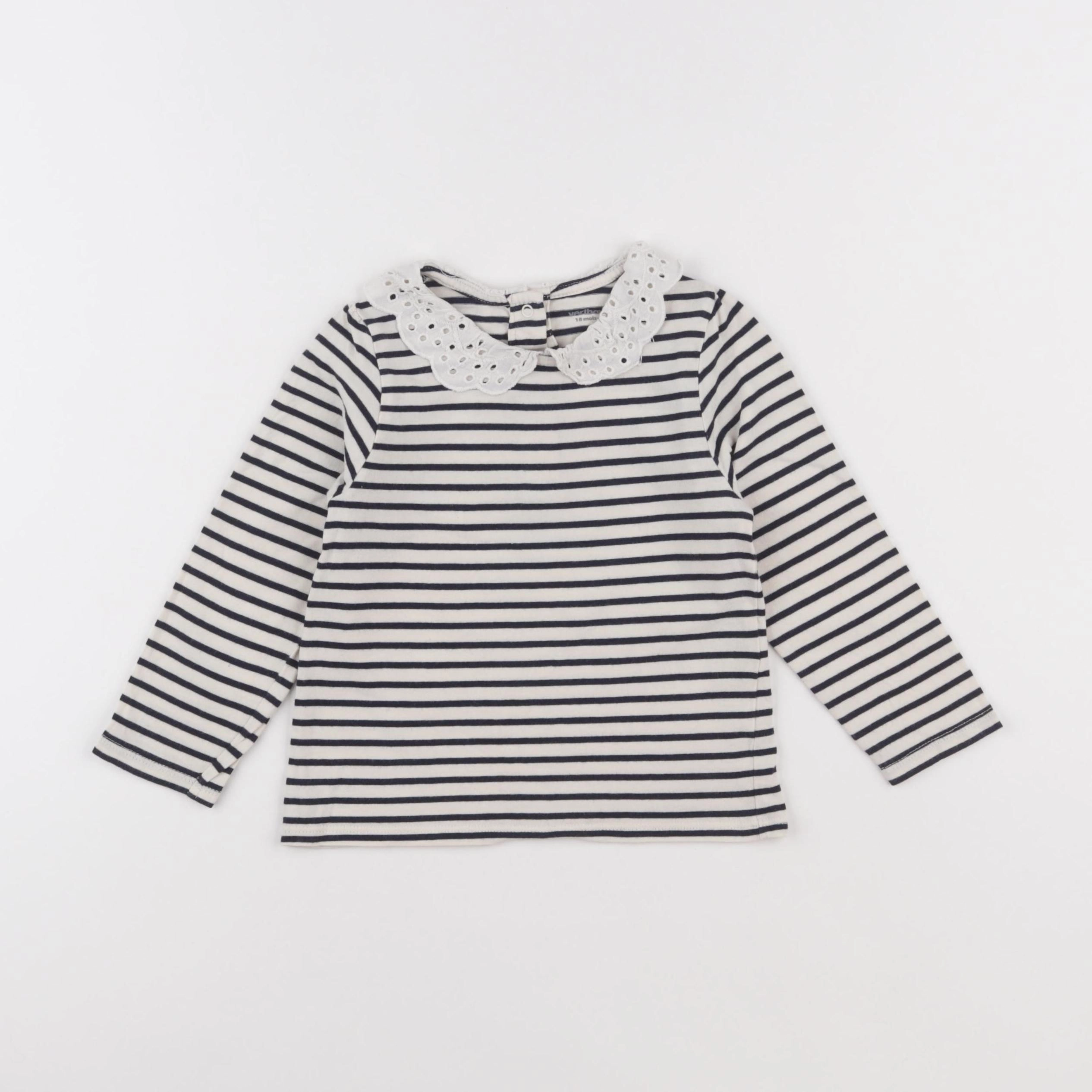 Vertbaudet - tee-shirt bleu - 18 mois