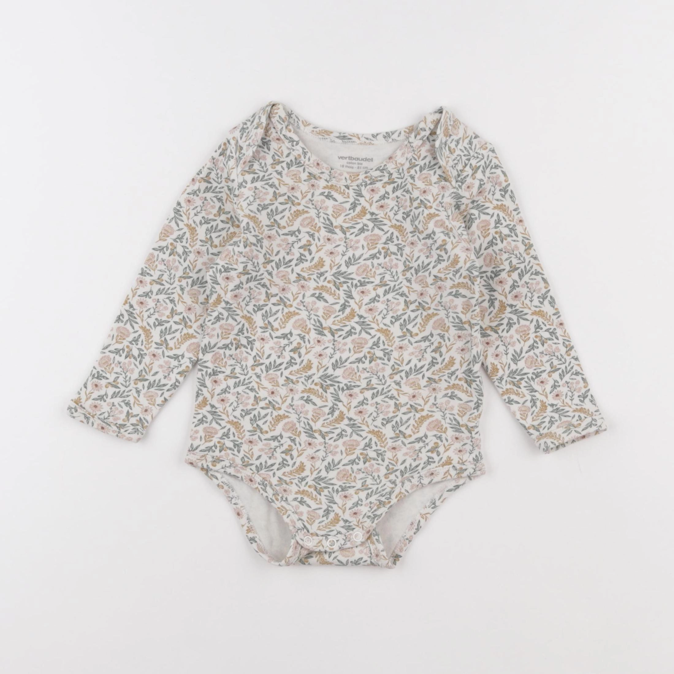 Vertbaudet - body beige - 18 mois