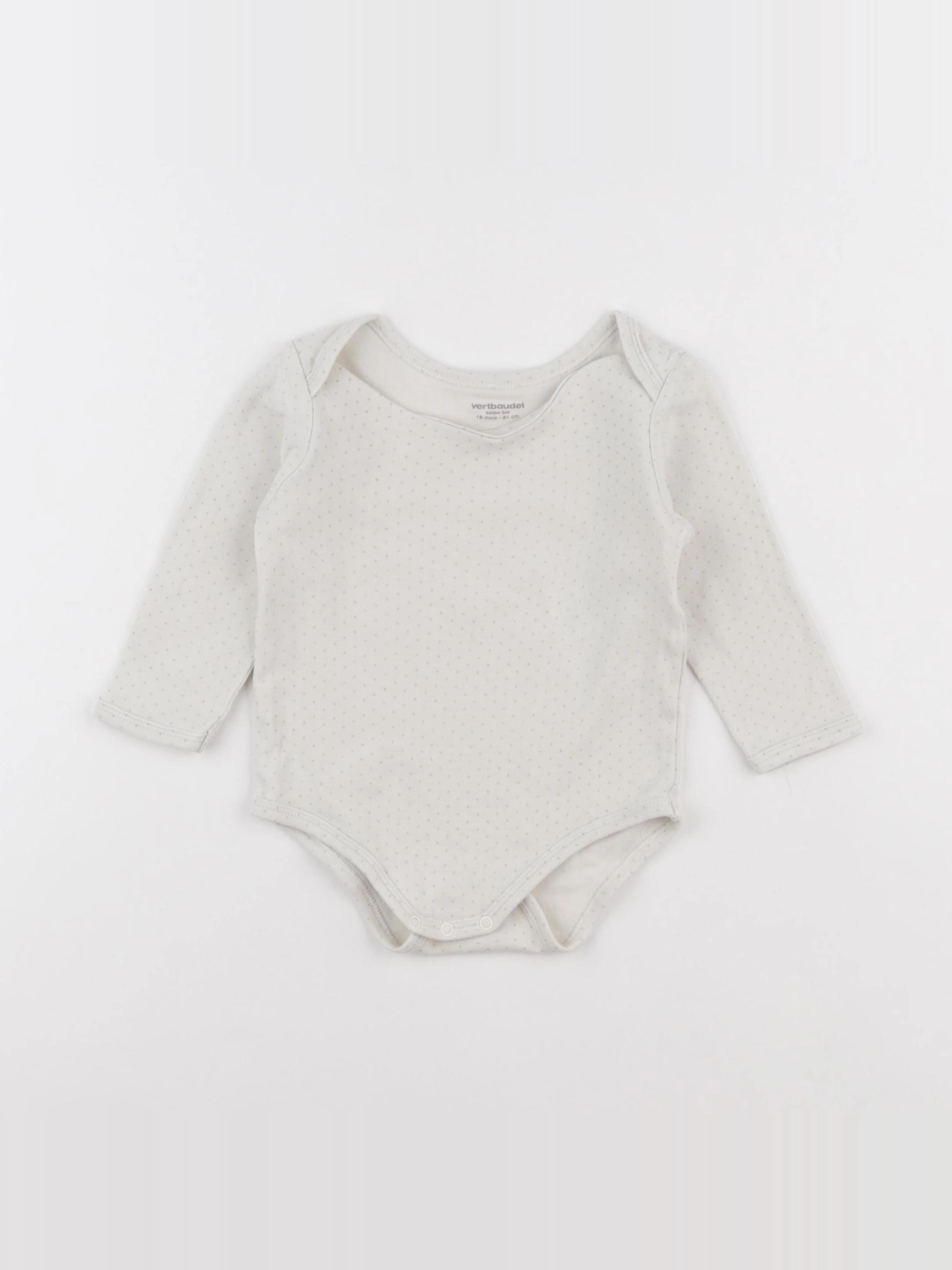 Vertbaudet - body beige - 18 mois