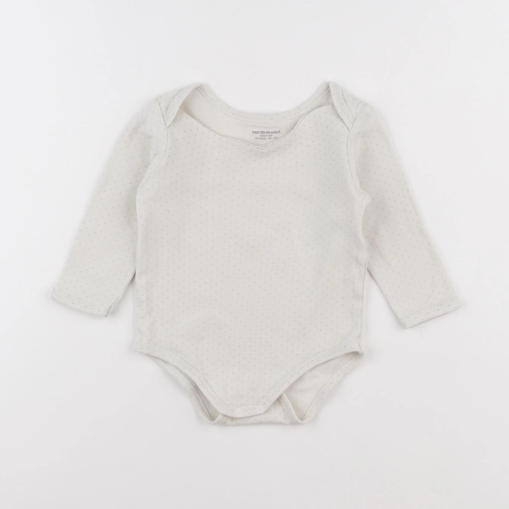 Vertbaudet - body beige - 18 mois