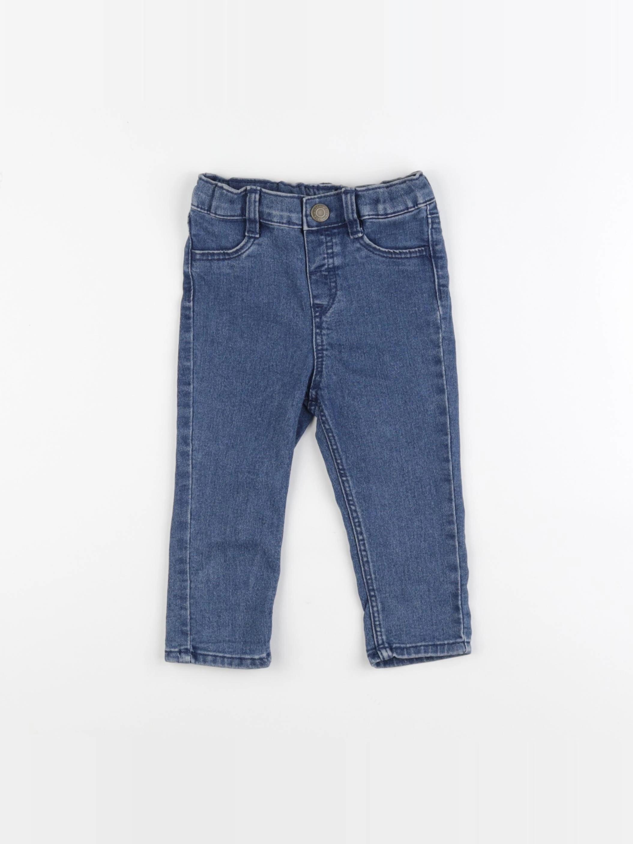 H&M - jegging bleu - 9/12 mois