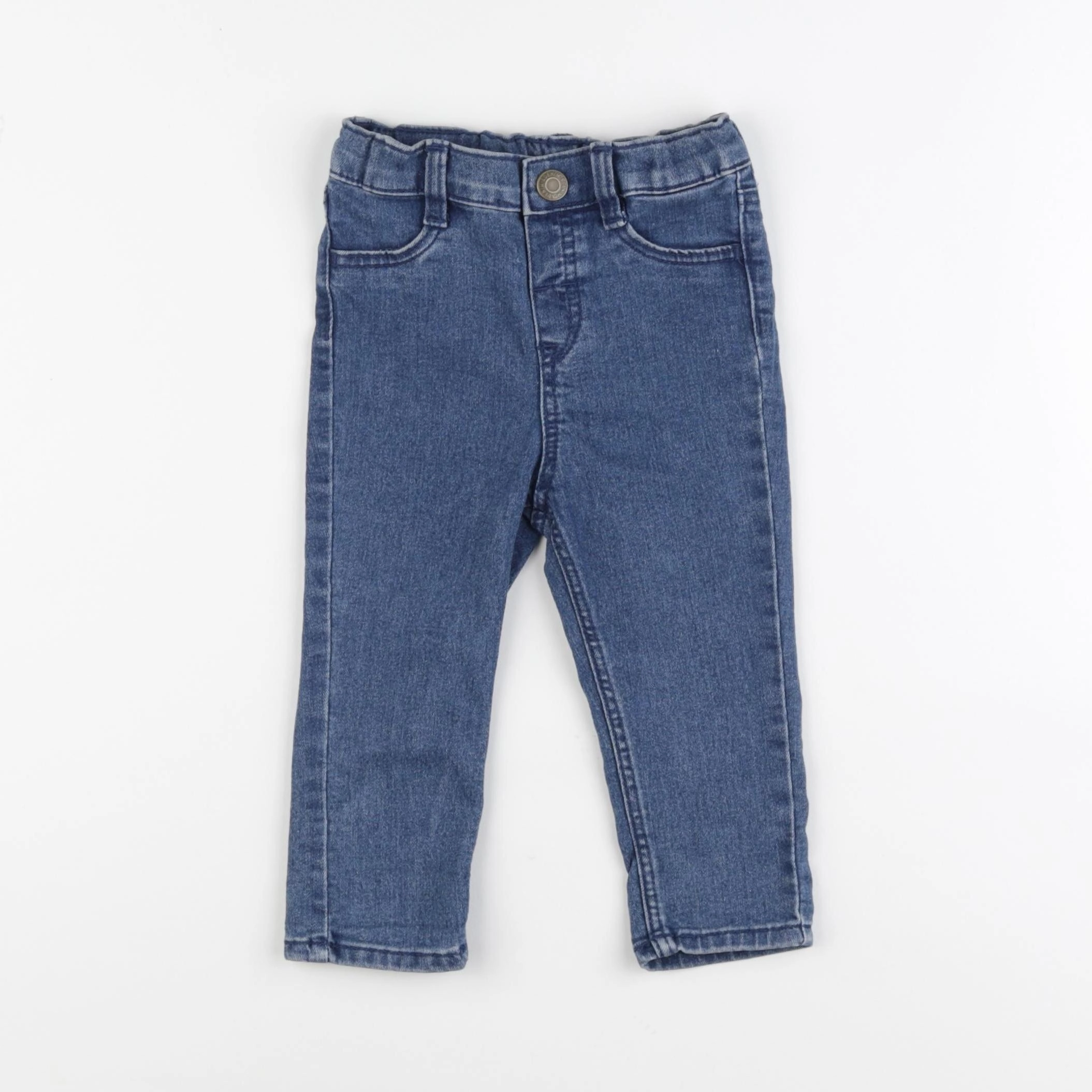 H&M - jegging bleu - 9/12 mois