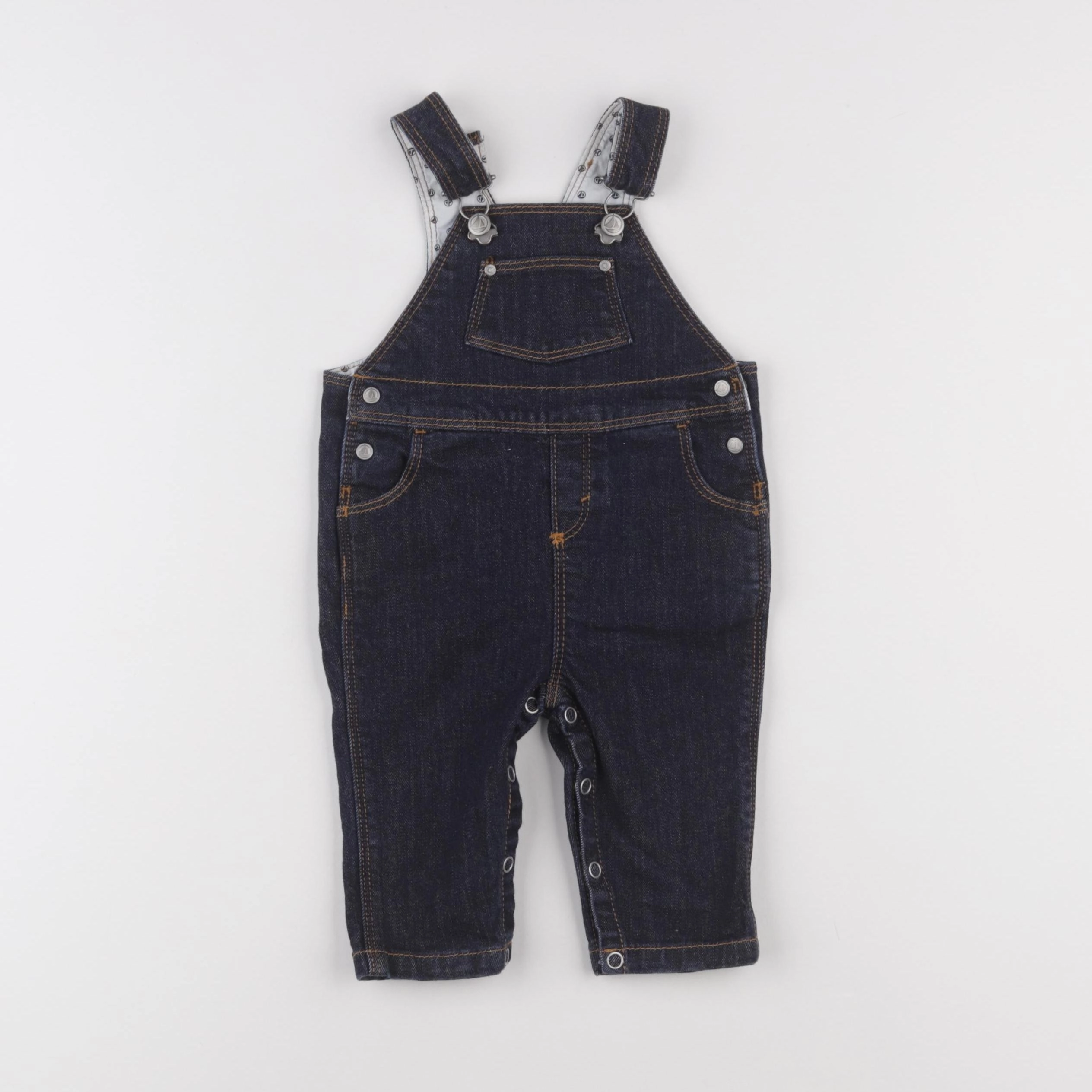 Petit Bateau - salopette bleu - 3 mois