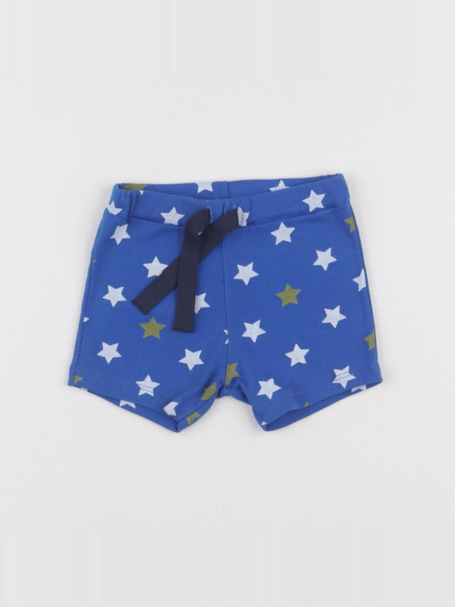 Petit Bateau - short bleu - 6 mois