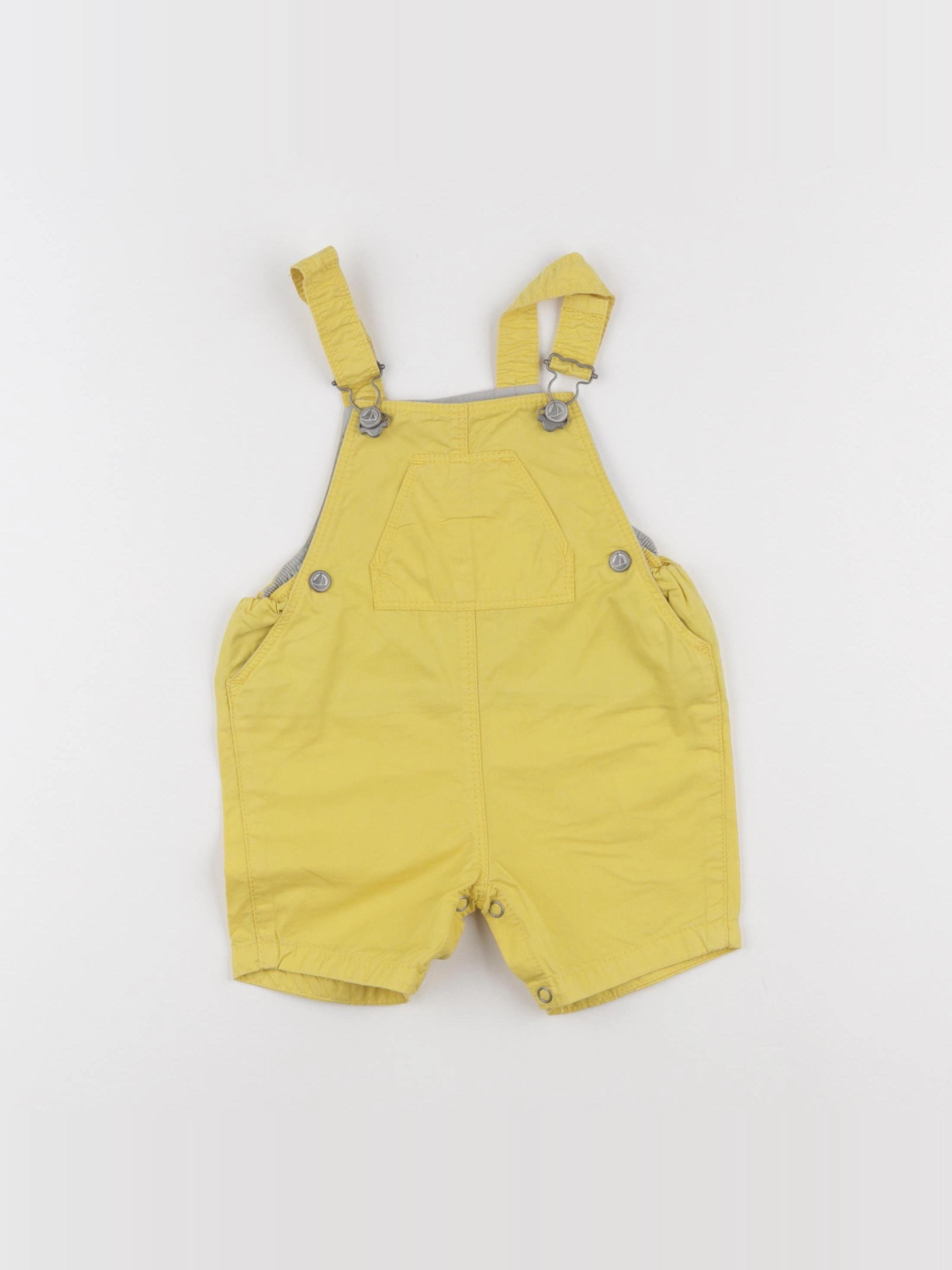 Petit Bateau - salopette jaune - 6 mois